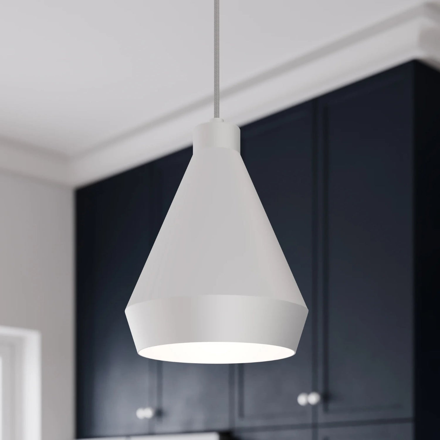 Sonneman Koma Satin White 2750.03-E Pendant