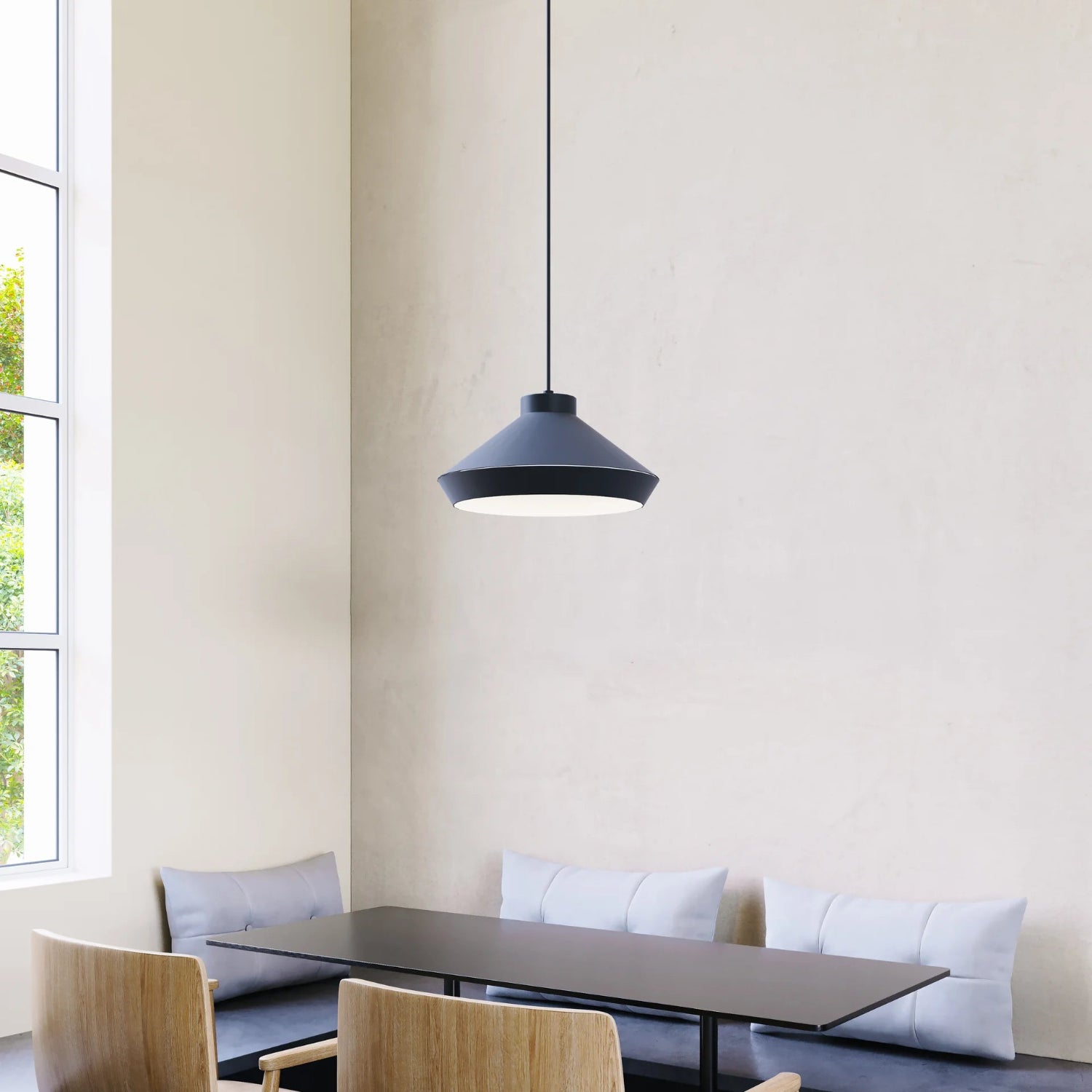 Sonneman Koma Satin Black 2752.25-G Pendant