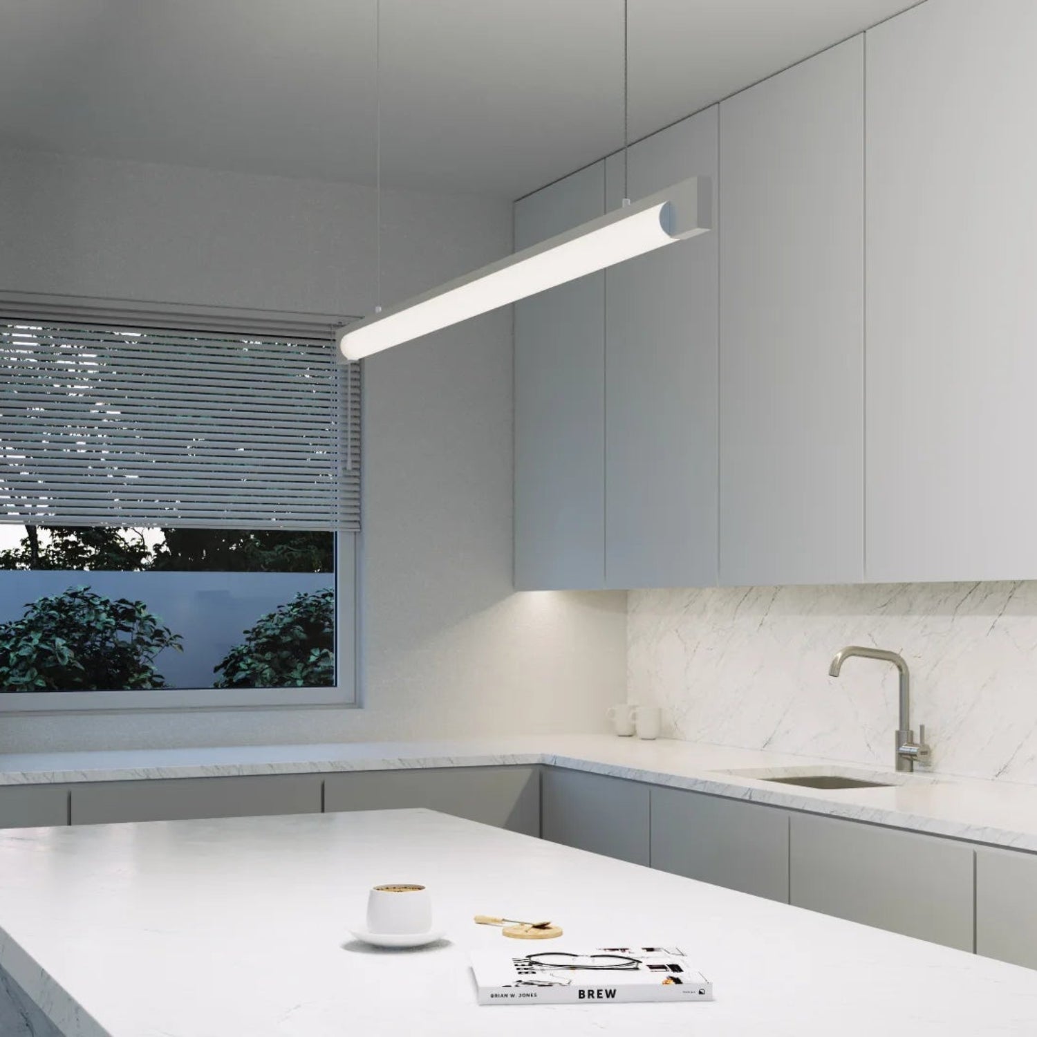 Sonneman Keel Bright Satin Aluminum 3826.16 Pendant