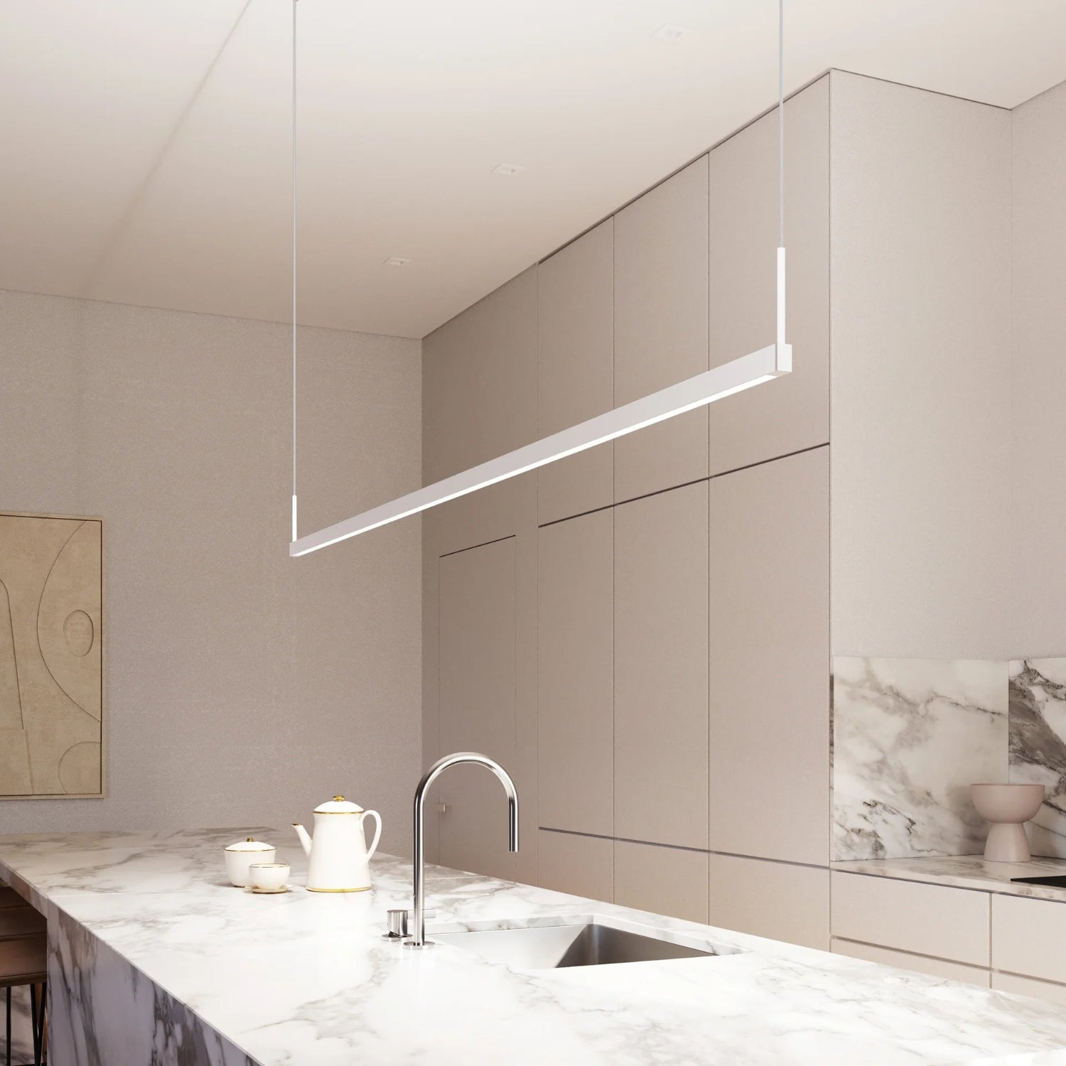 Sonneman Thin-Line Satin White 2818.03-6 Pendant