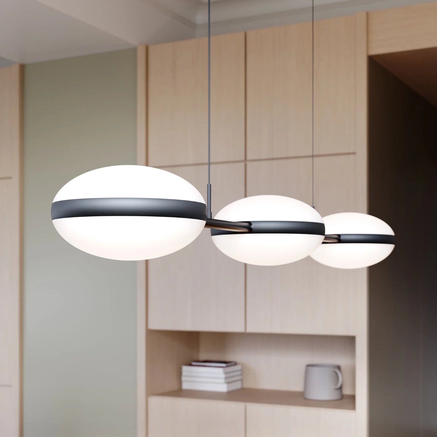 Sonneman Pillows Satin Black 3613.25 Pendant