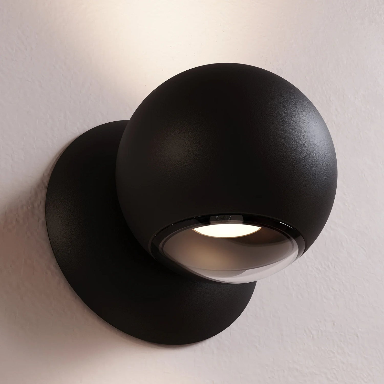 Sonneman Hemisphere Texture Black 7502.97 Wall Sconce