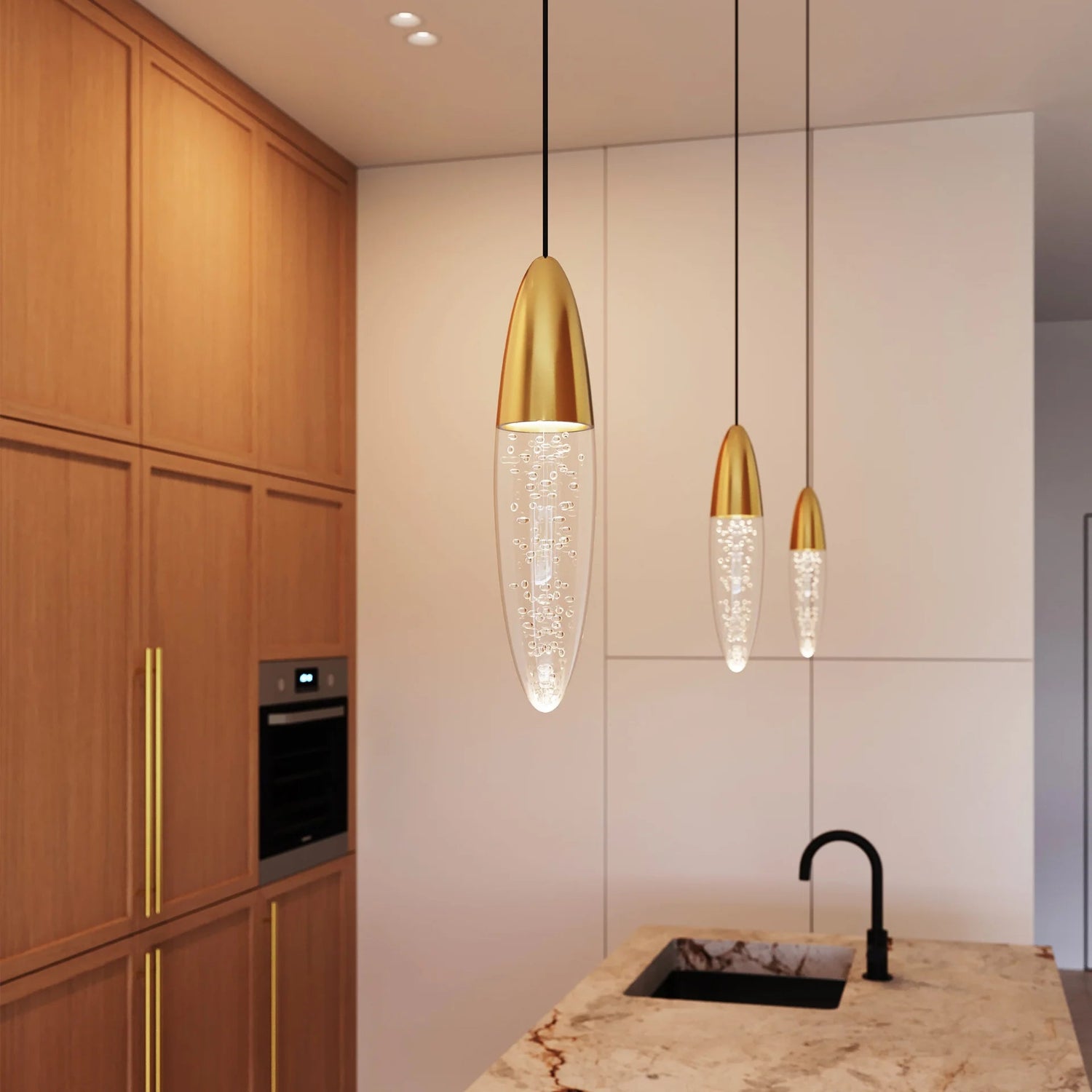 Sonneman Sultana Satin Brass 4160.38 Pendant