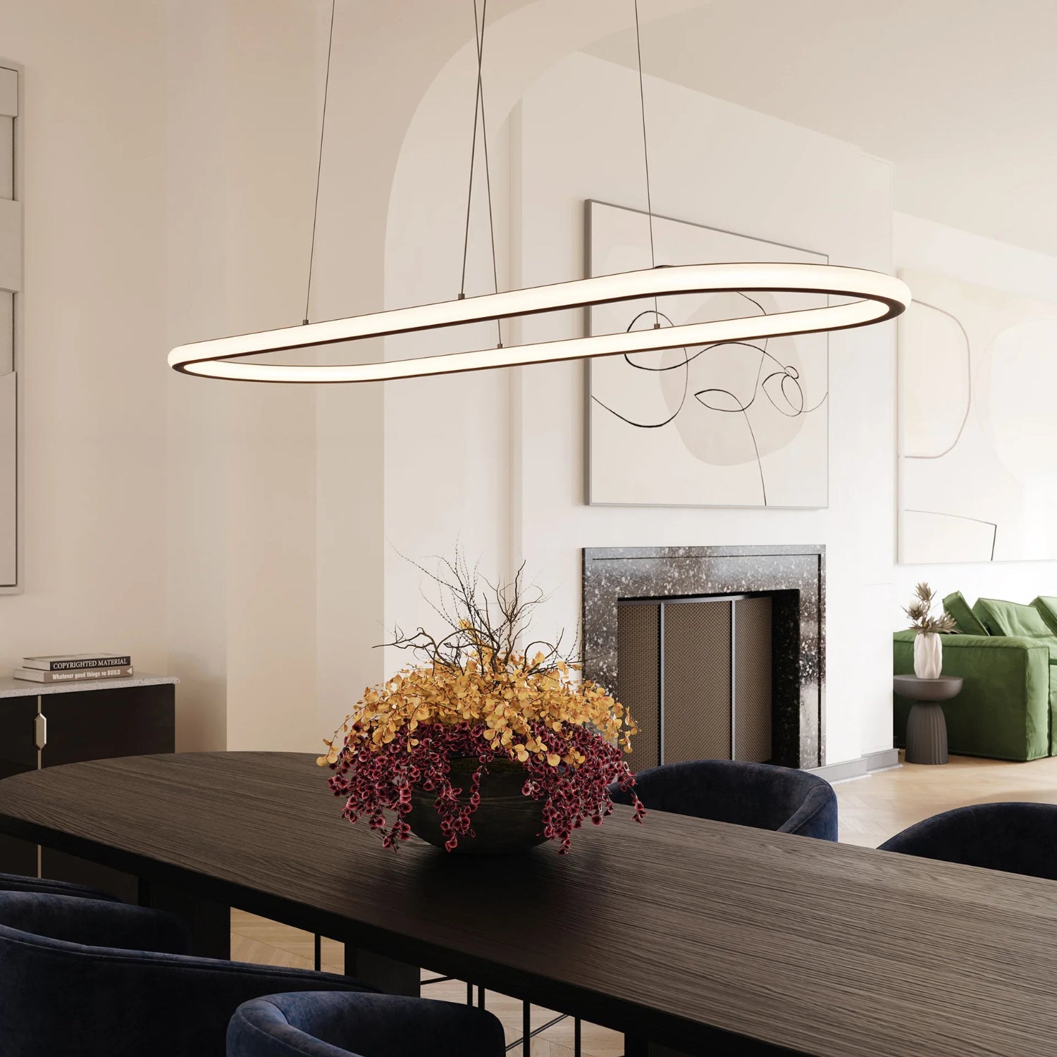 Sonneman Luna Satin Black 2243.25 Pendant