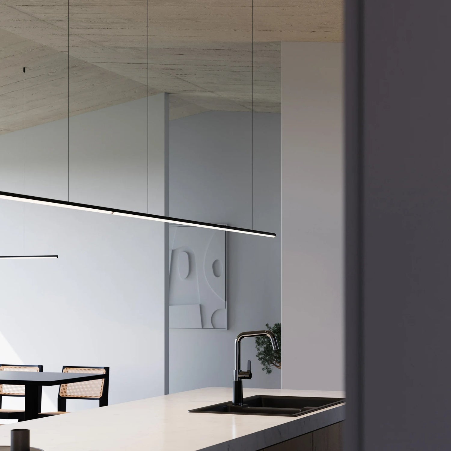 Sonneman Fino Satin Black 3778.25 Pendant