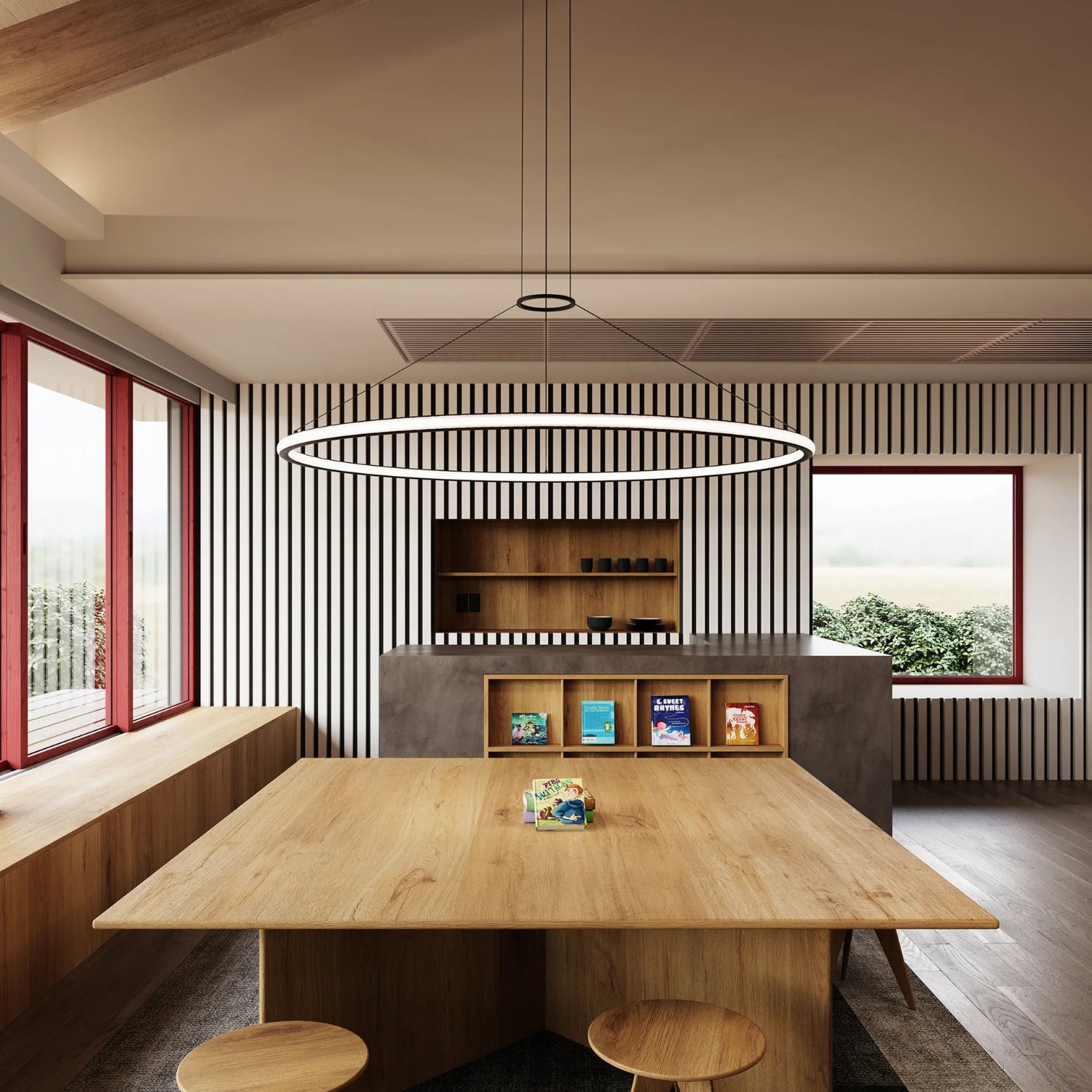 Sonneman Luna Satin Black 2235.25 Pendant
