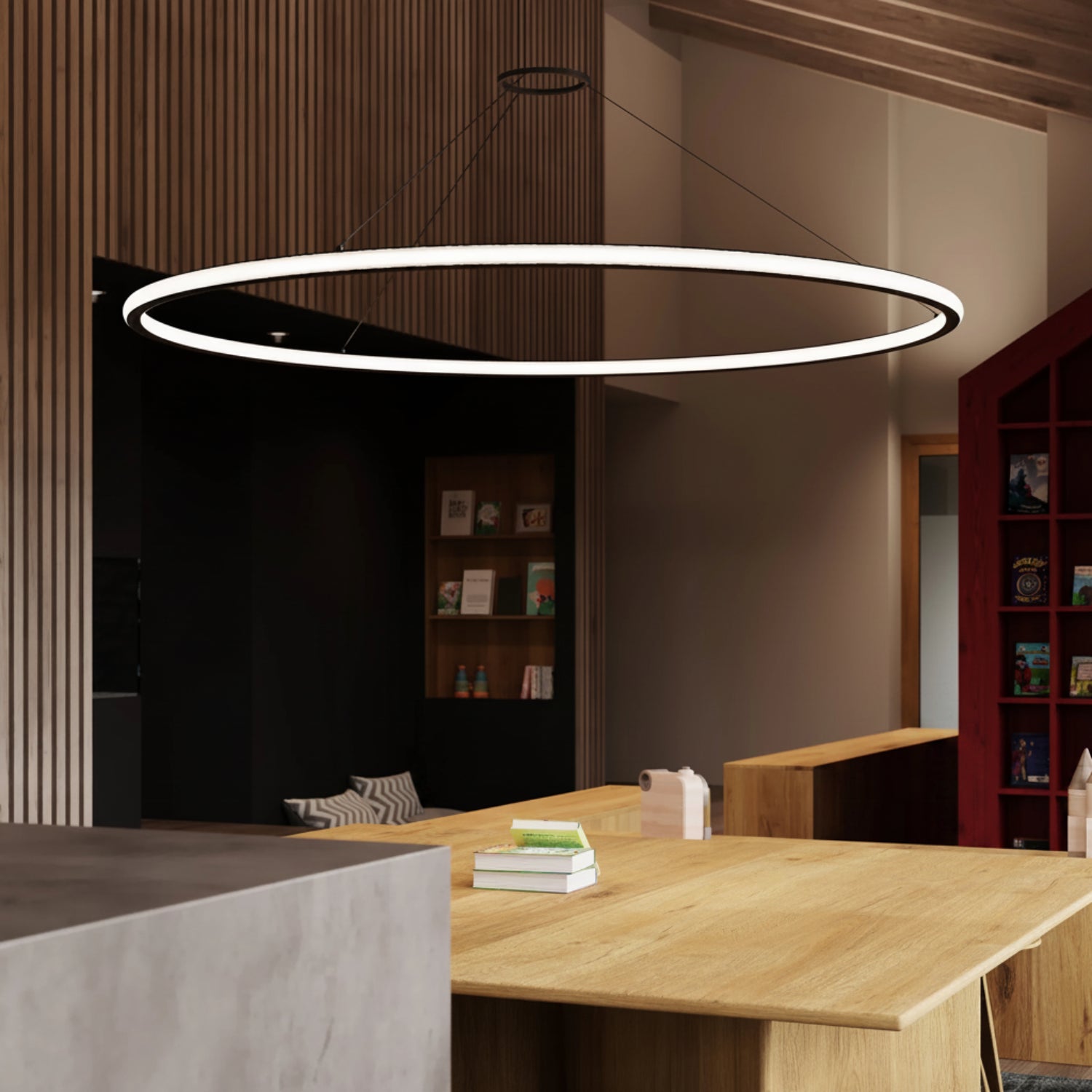 Sonneman Luna Satin Black 2235.25 Pendant