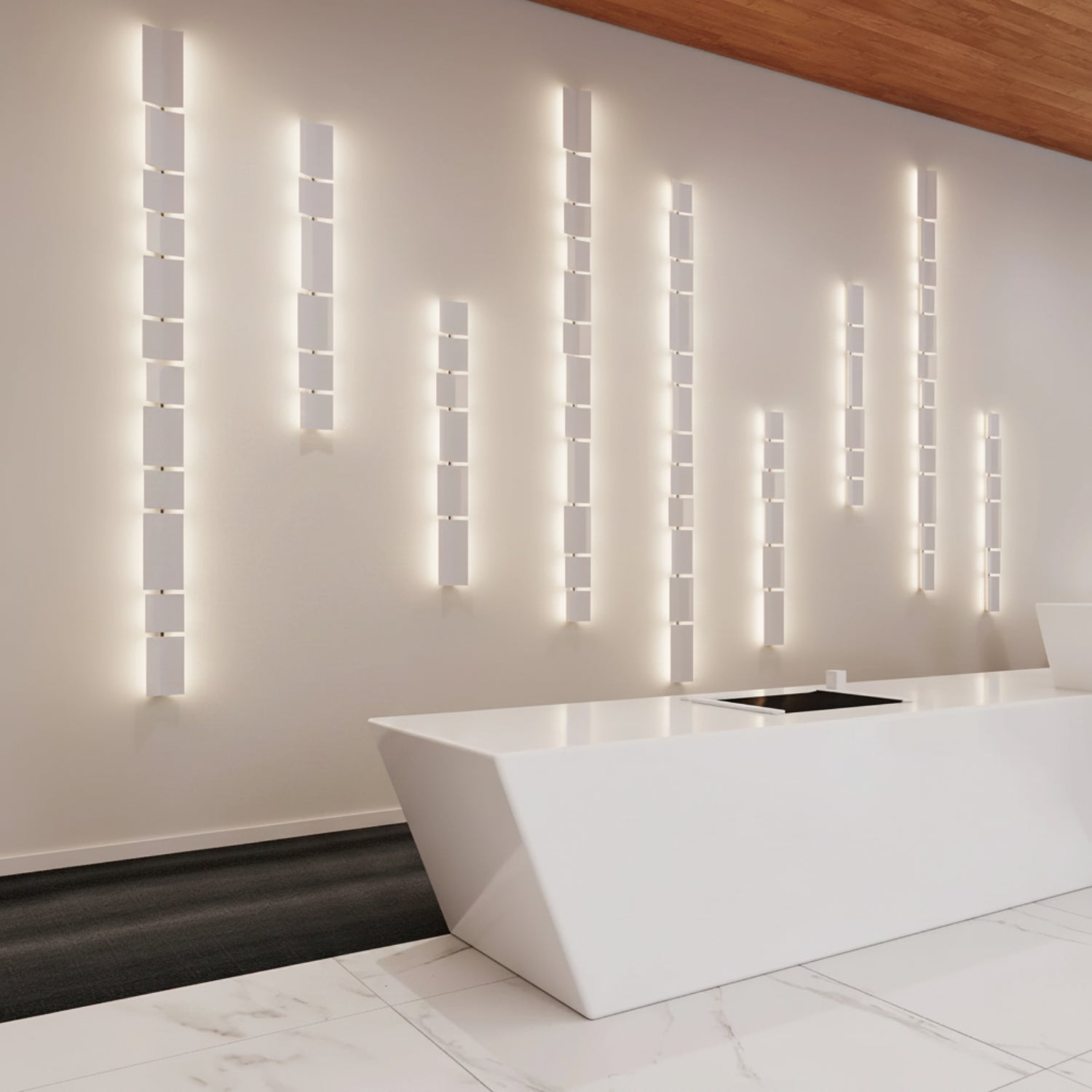 Sonneman Turo Satin White 3445.03 Wall Sconce