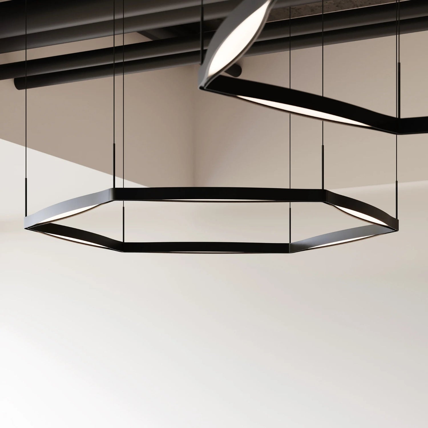 Sonneman Ola Satin Black 22QKRR01120PHA Pendant