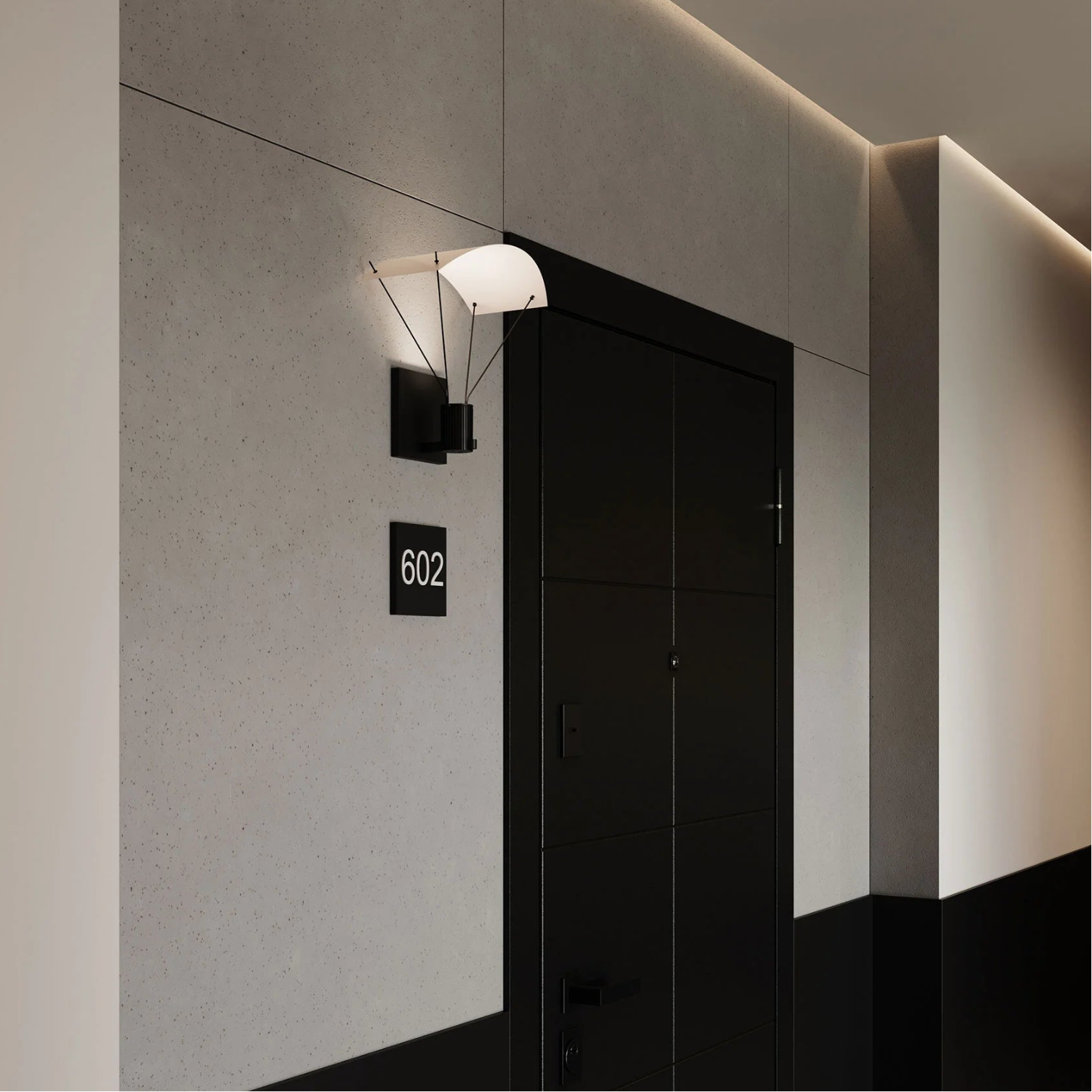 Sonneman Suspenders Satin Black SLS0213 Wall Sconce