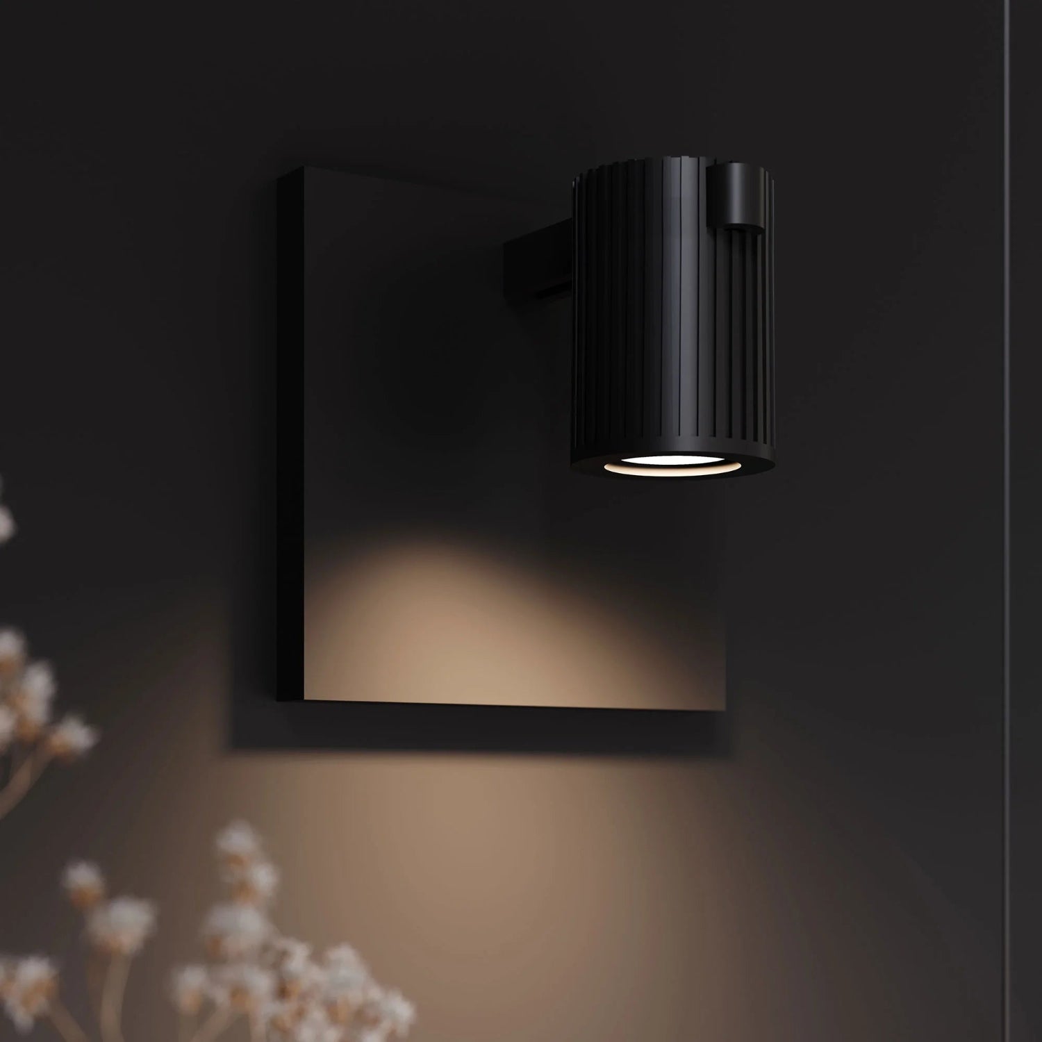 Sonneman Suspenders Satin Black SLS0214 Wall Sconce