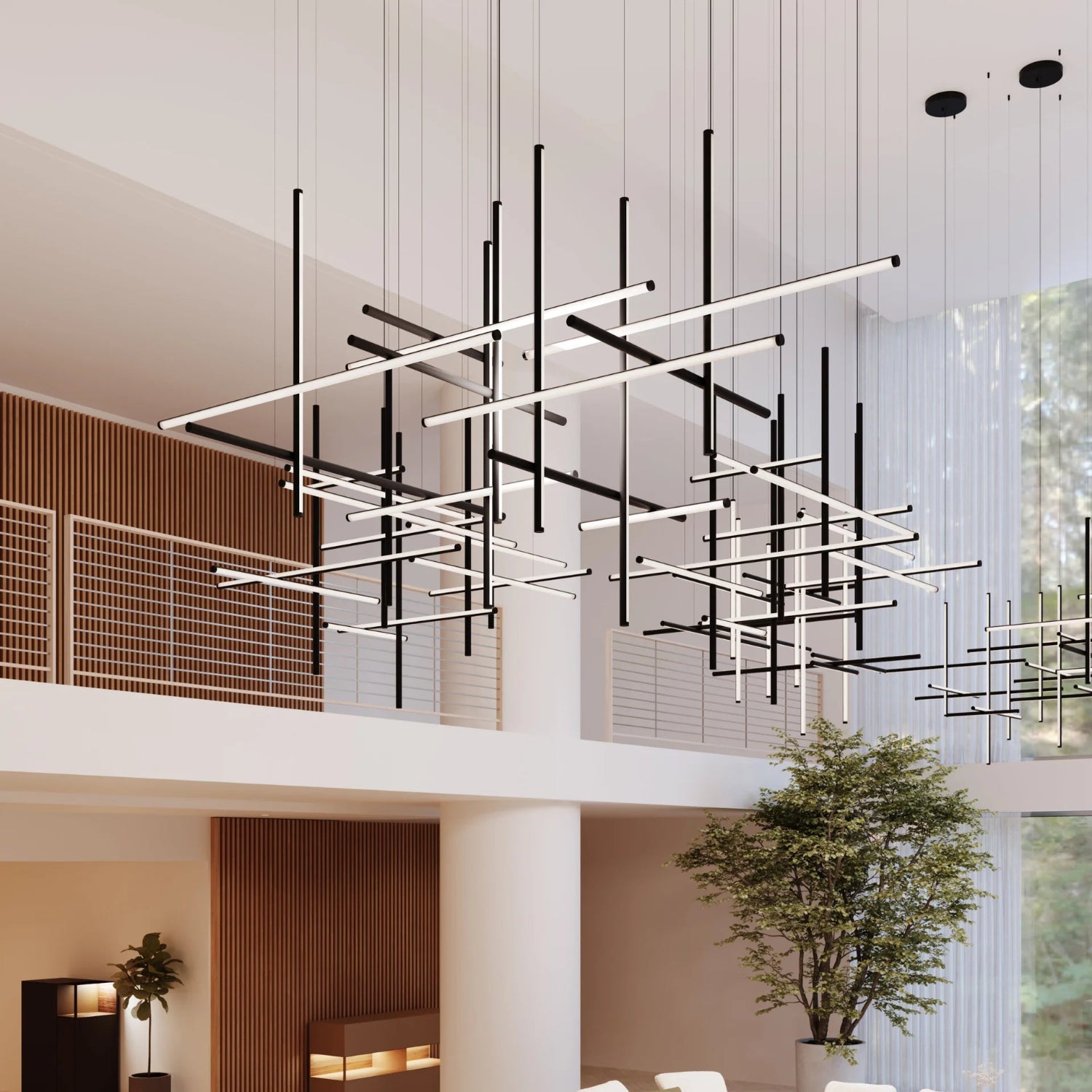 Sonneman Labyrinth Satin Black 2109.25 Pendant