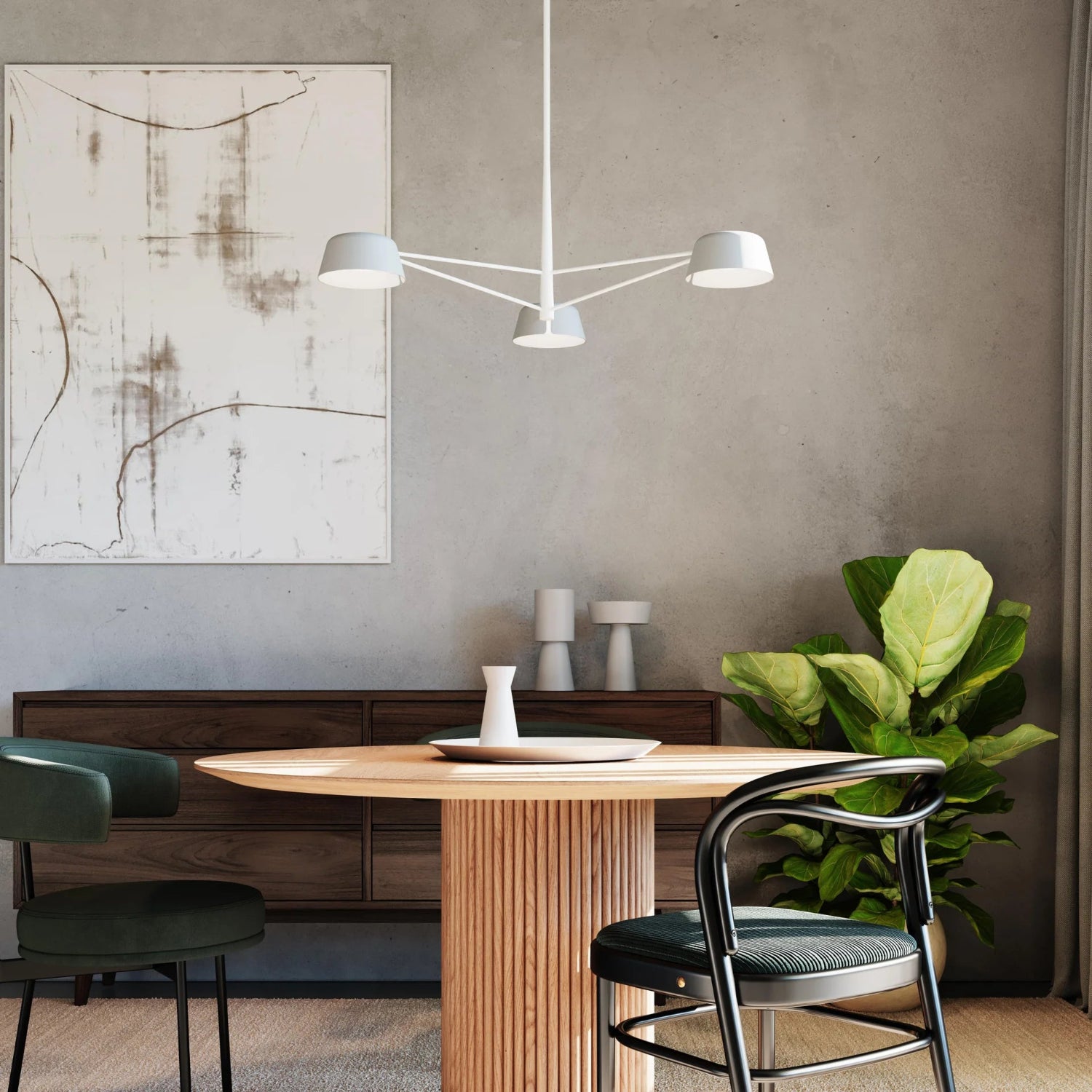 Sonneman Ray Warm Gray 2033.17 Chandelier