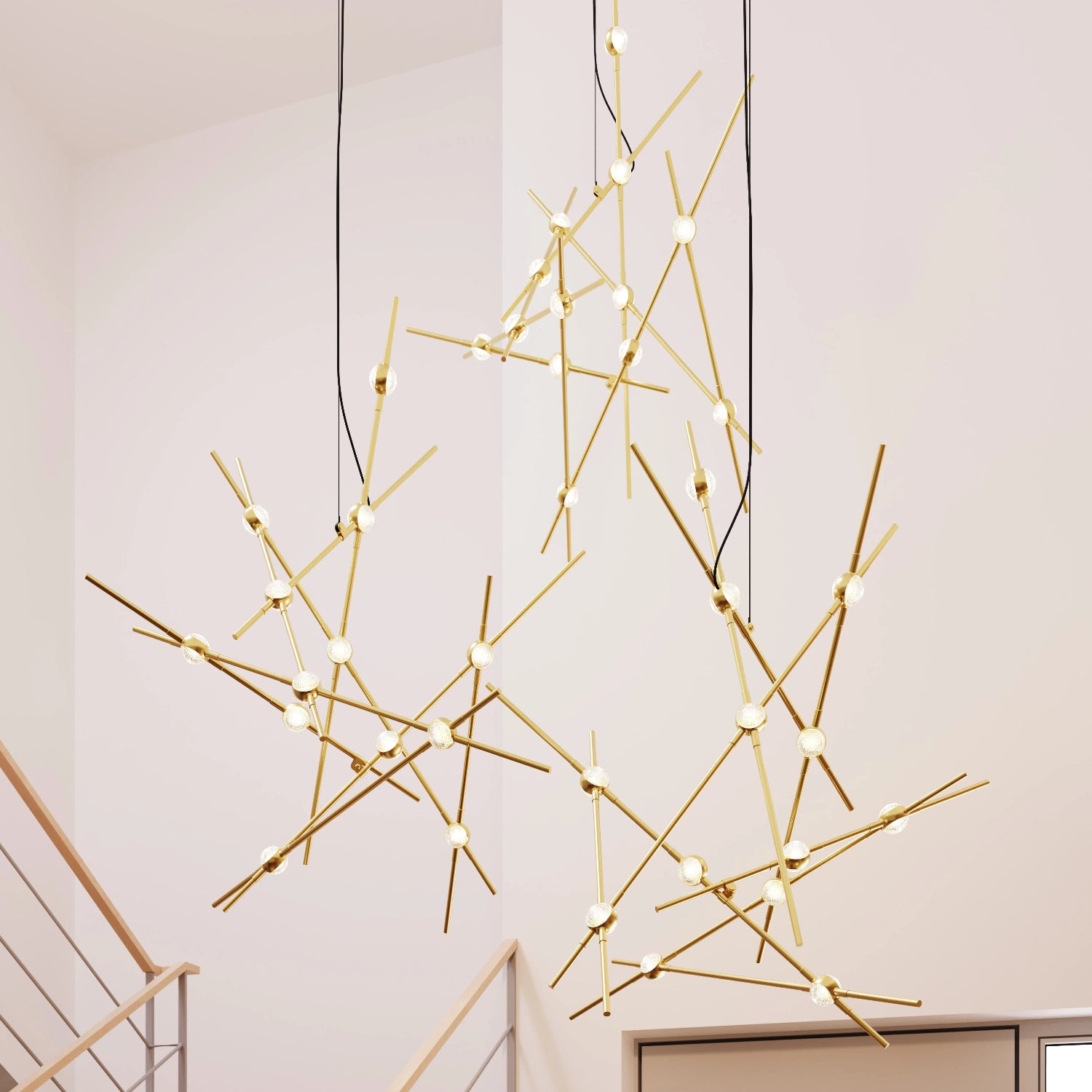 Sonneman Constellation Satin Brass 2151.38C Pendant