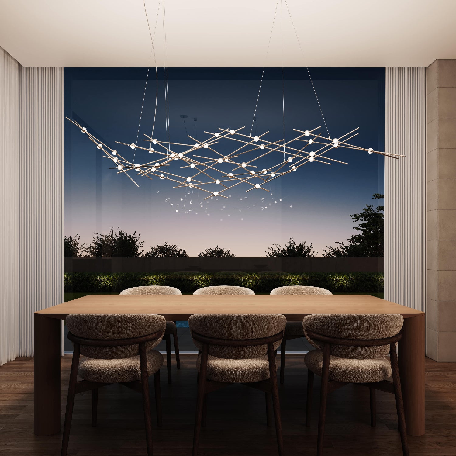 Sonneman Constellation Satin Nickel 2158.13C Pendant