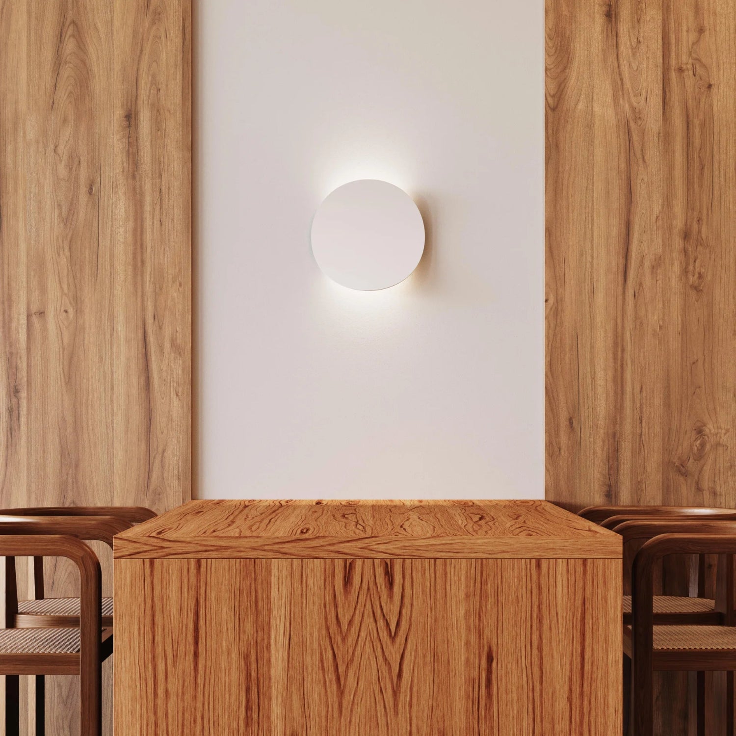 Sonneman Malibu Discs Satin White 1761.03 Wall Sconce