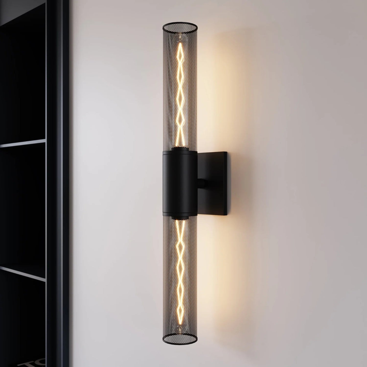 Sonneman Urban Edge Texture Black 4944.97 Wall Sconce