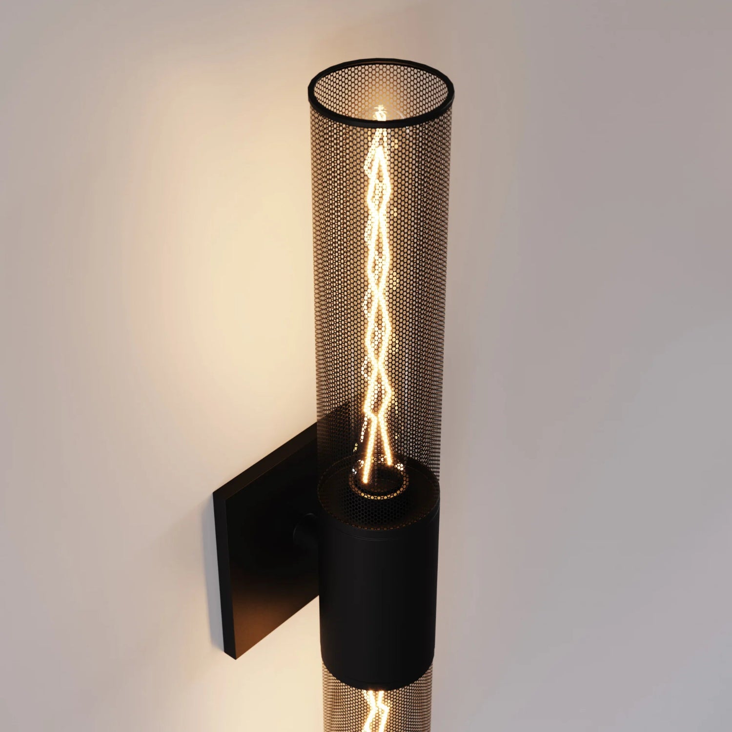 Sonneman Urban Edge Texture Black 4944.97 Wall Sconce