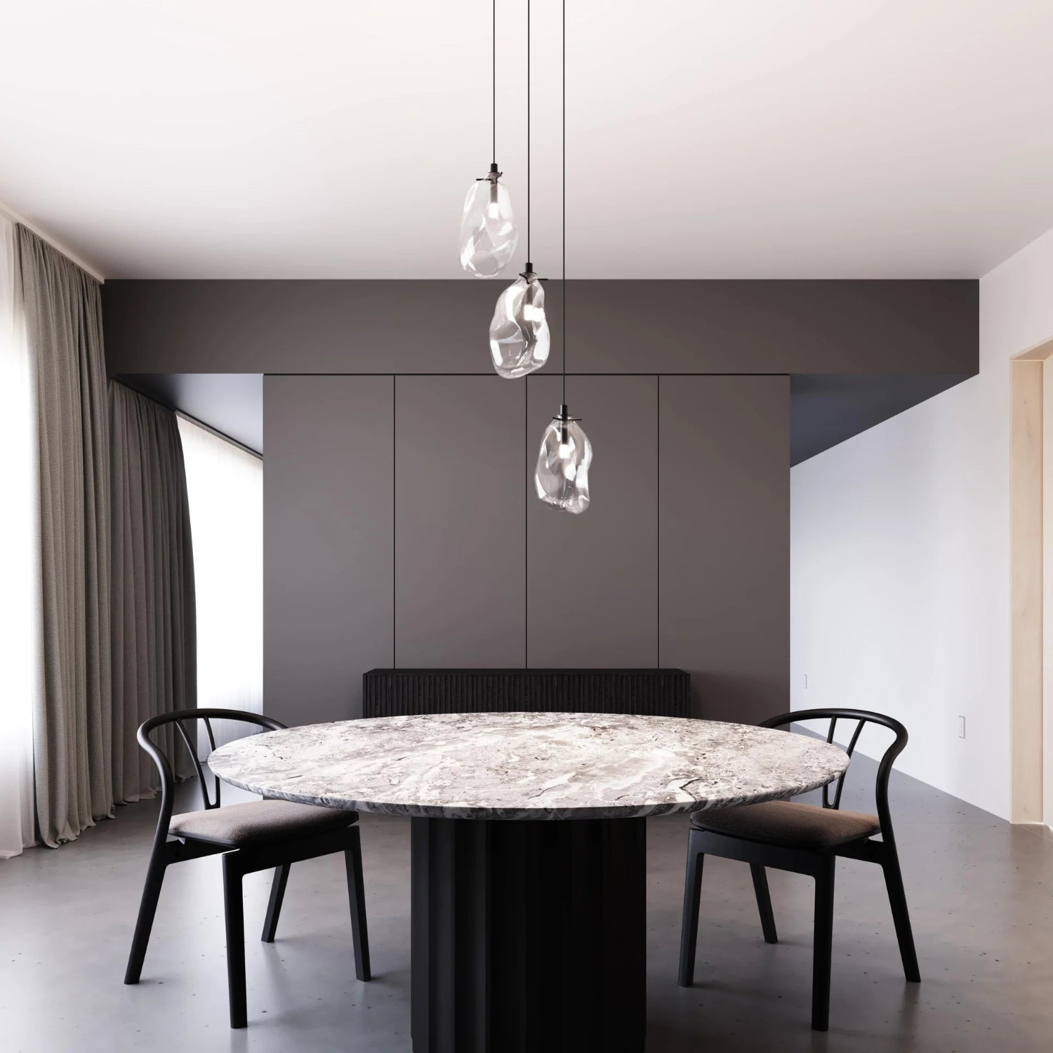 Sonneman Liquid Satin Black 2971.25C Pendant