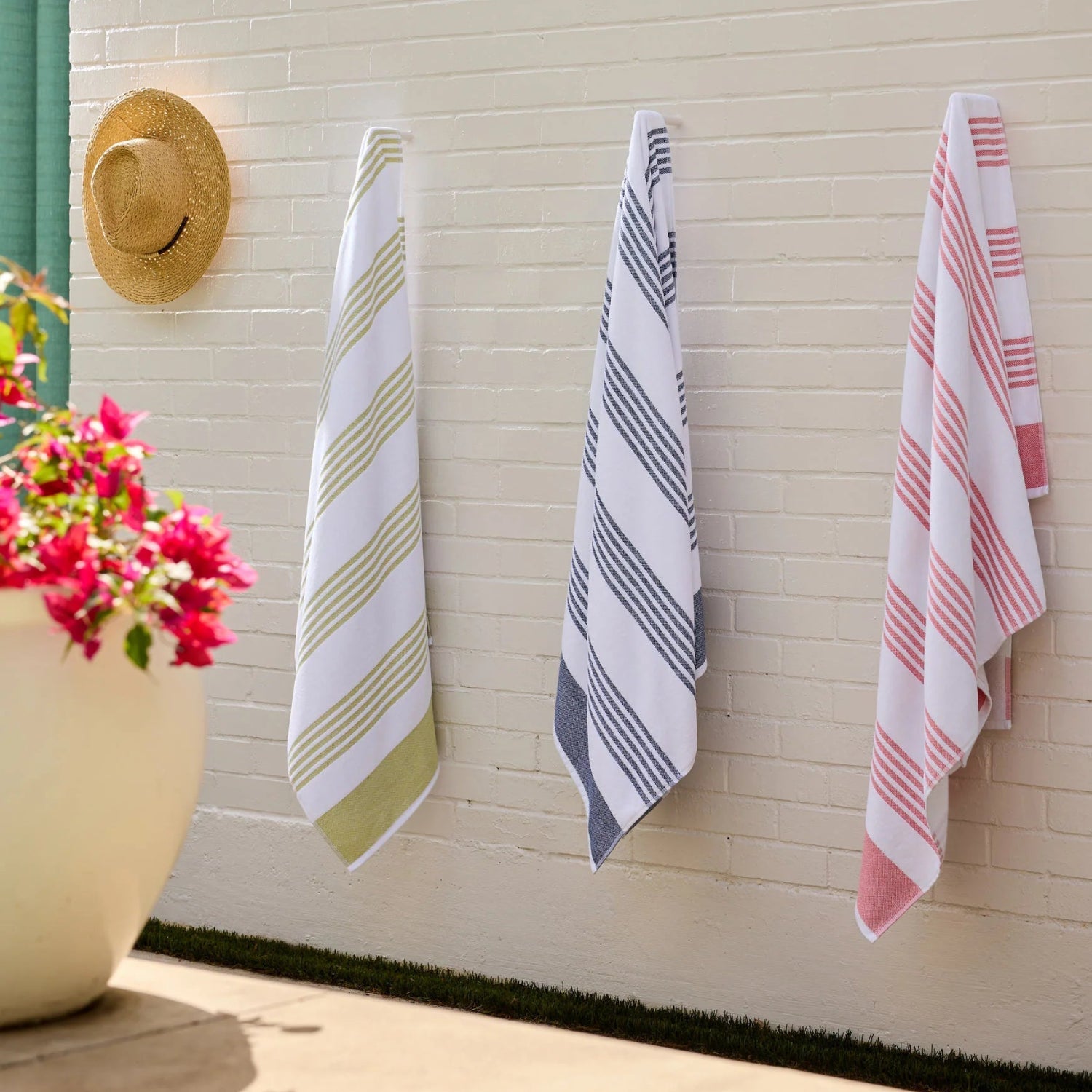 Peacock Alley Aegean Stripe Beach Towel