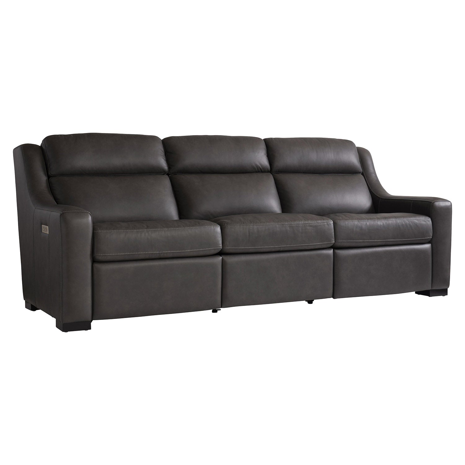Bernhardt Living Germain Leather Power Motion Sofa