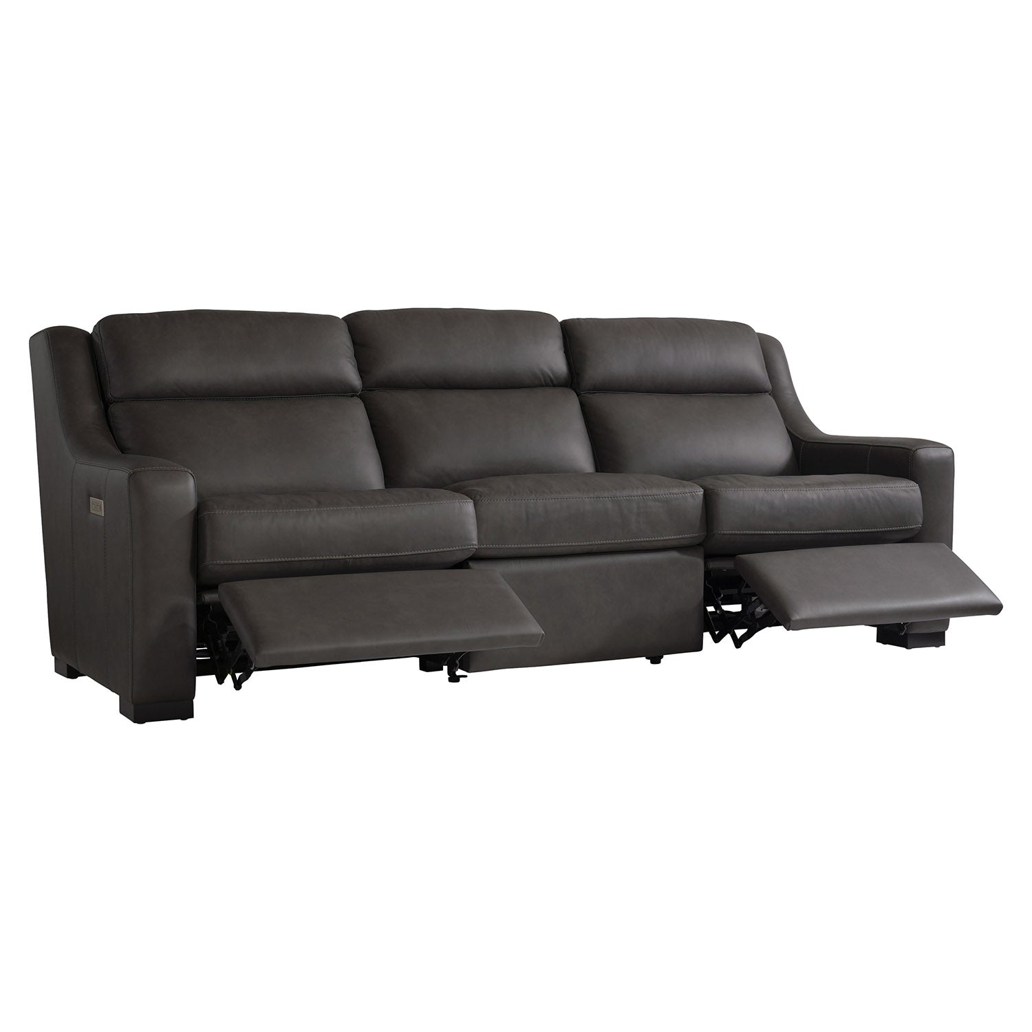 Bernhardt Living Germain Leather Power Motion Sofa