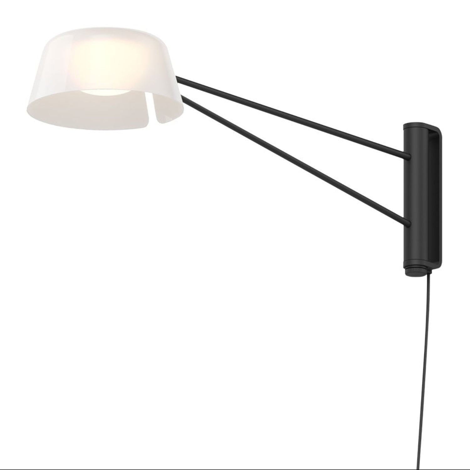 Sonneman Ray Satin Black 2030.25W Wall Sconce