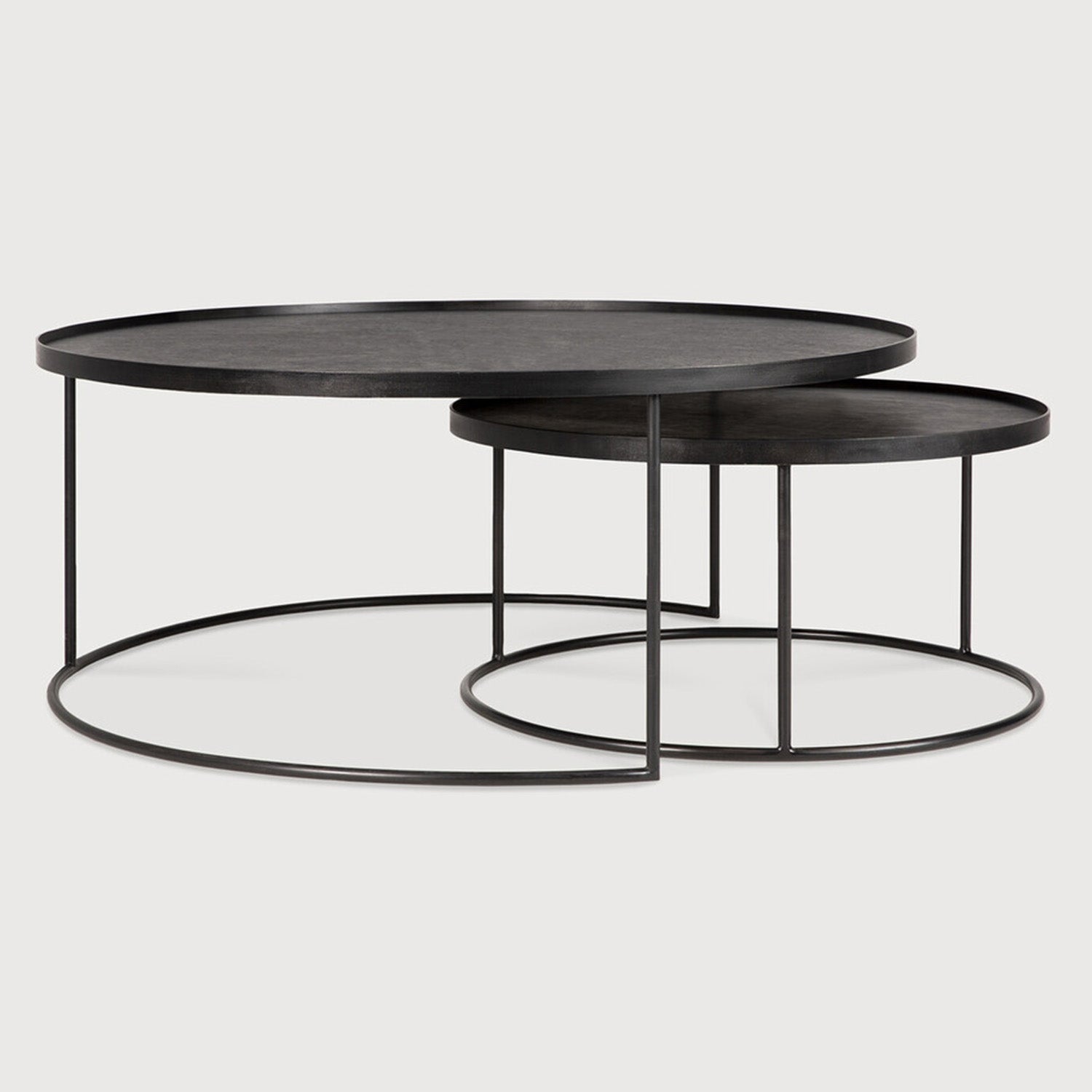 Ethnicraft Tray Coffee Table Set