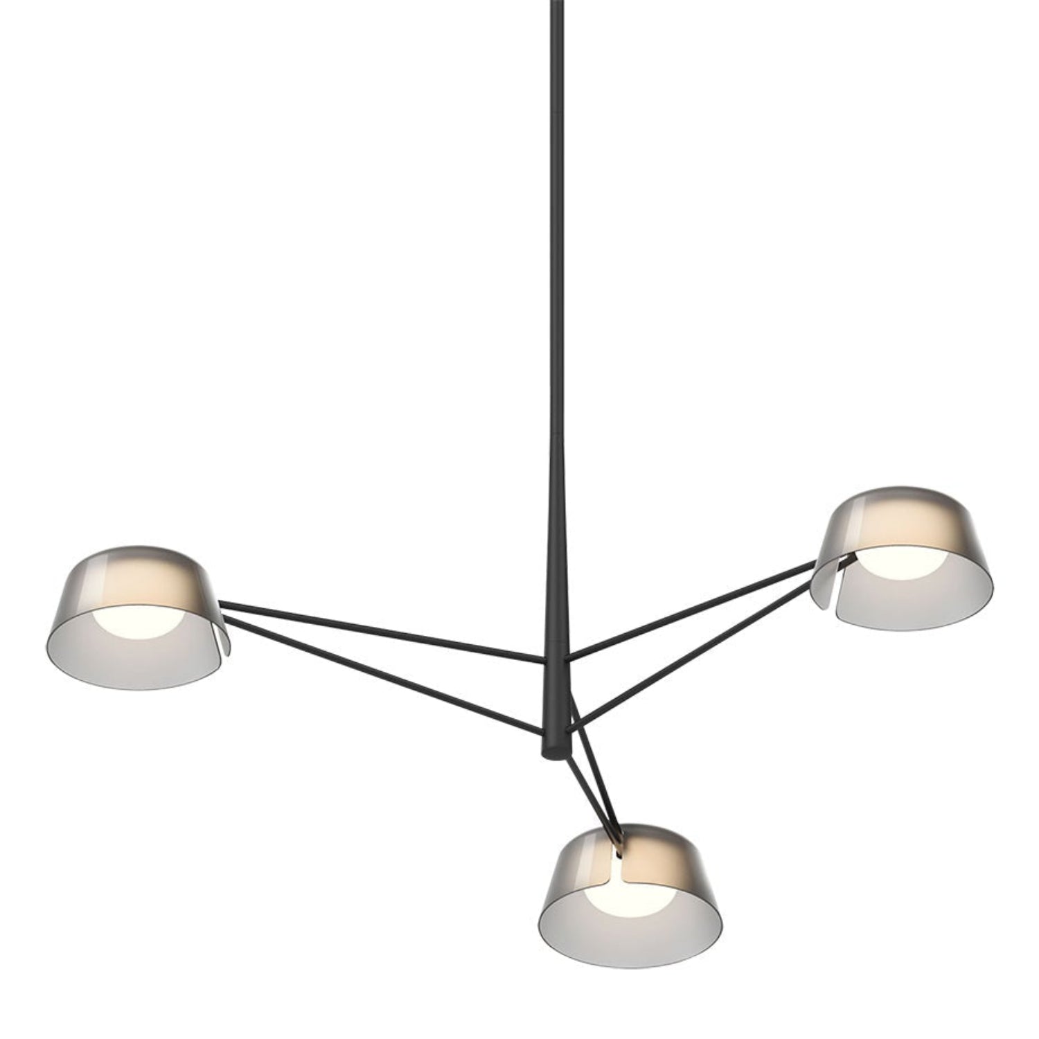 Sonneman Ray Satin Black 2033.25K Chandelier