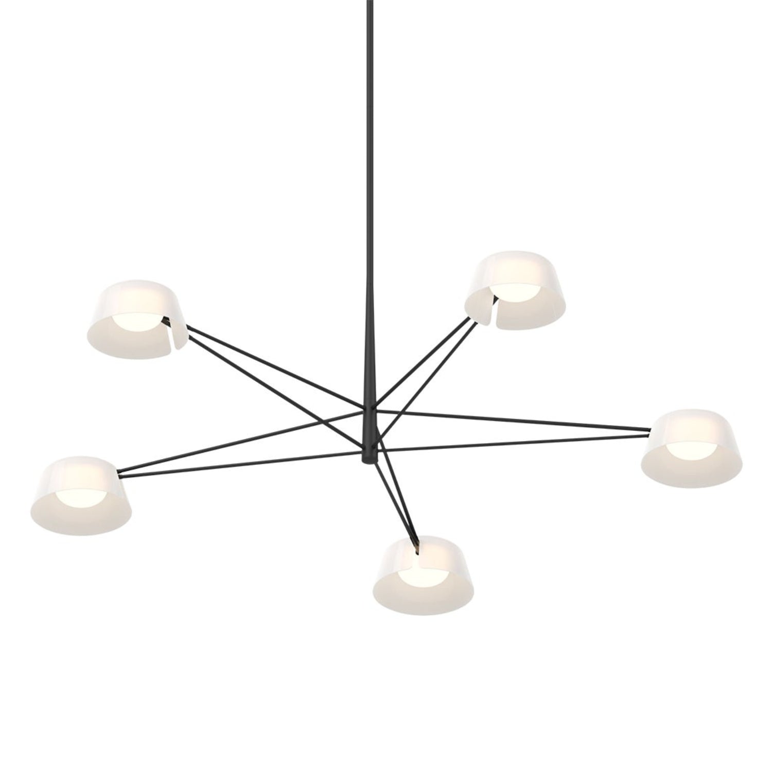 Sonneman Ray Satin Black 2035.25W Chandelier