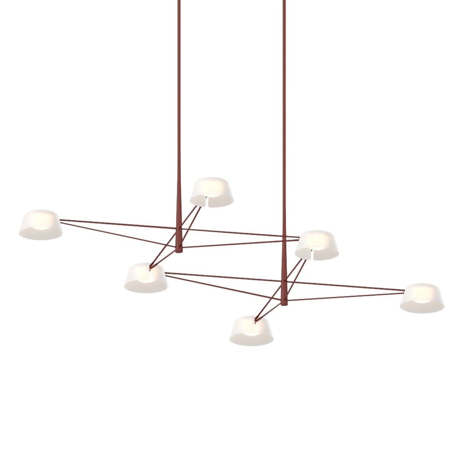 Sonneman Ray Oxide Red 2036.73W Chandelier