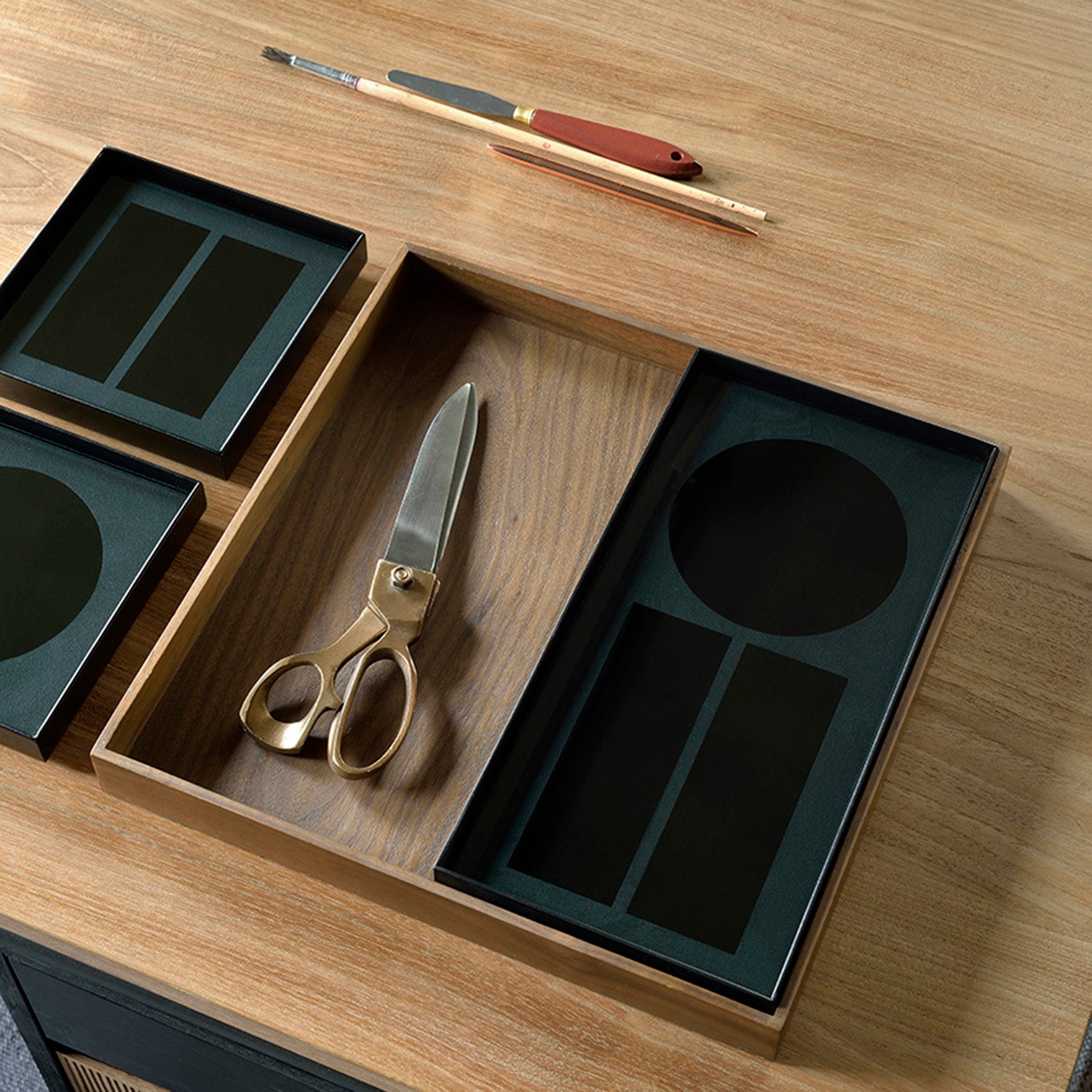 Ethnicraft Desk Organiser Set of 4