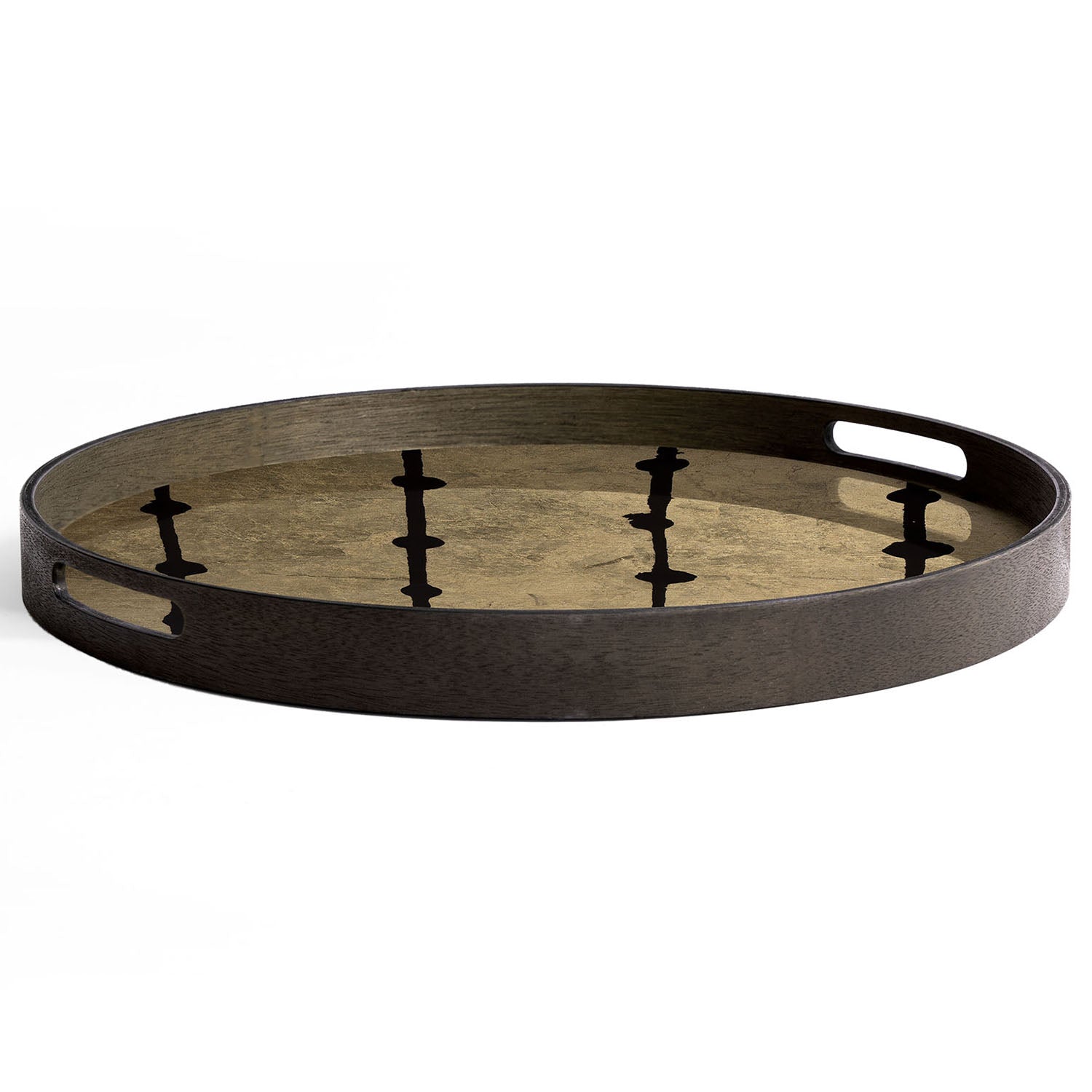 Ethnicraft Gold Leaf Dots Glass Tray