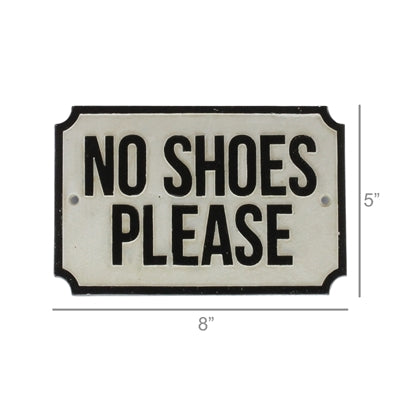 No Shoes Please Sign