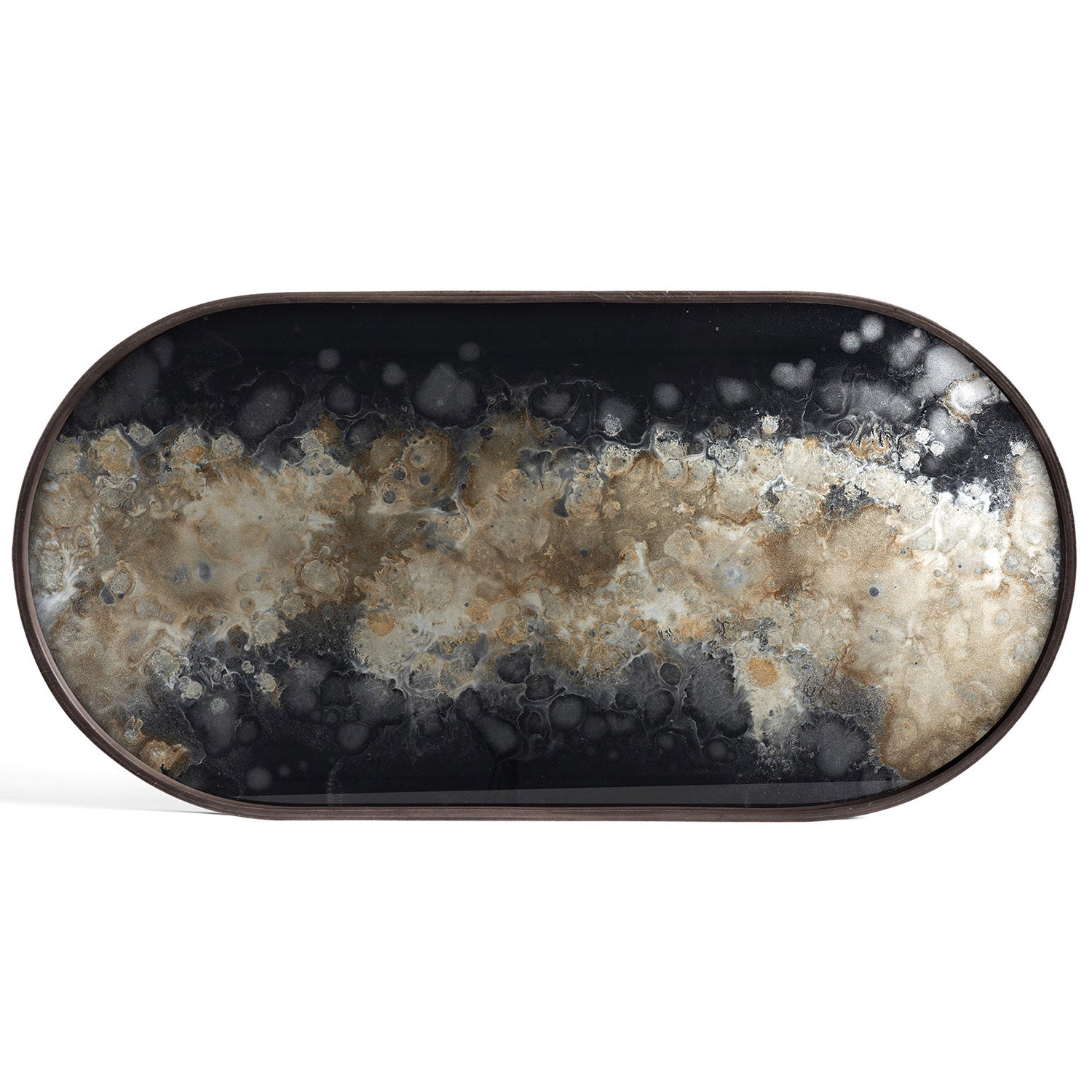 Ethnicraft Organic Oval Glass Tray