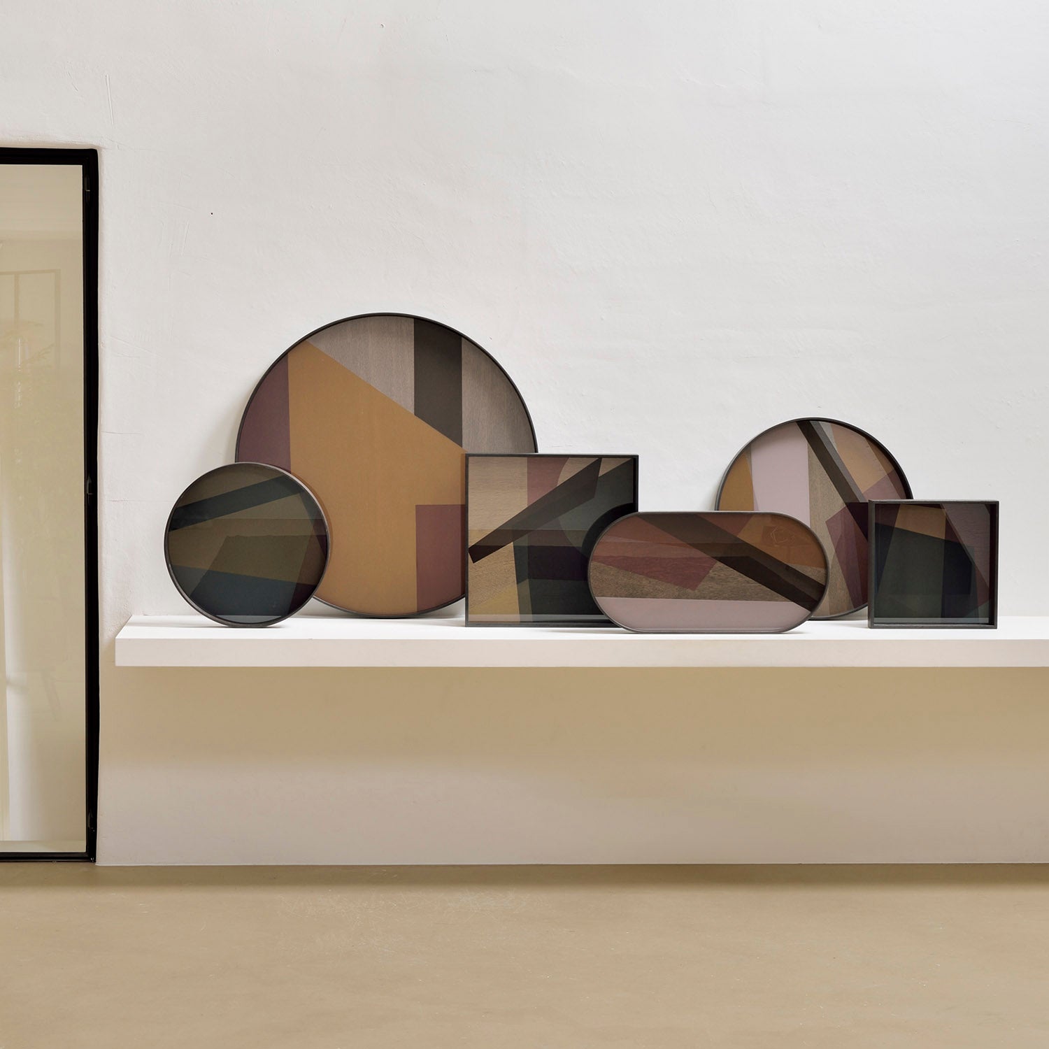 Ethnicraft Angle Oval Glass Tray