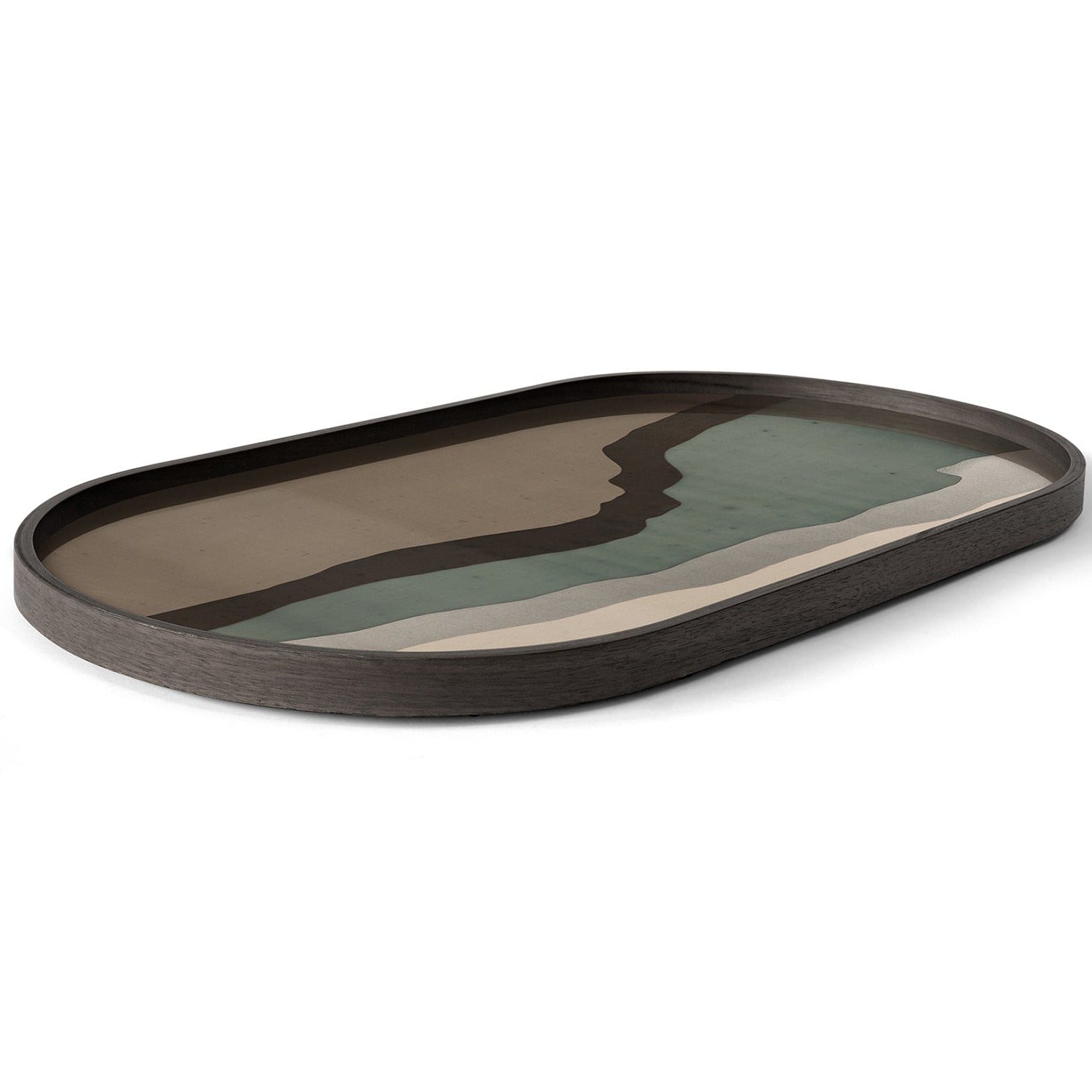 Ethnicraft Wabi Sabi Oval Glass Tray