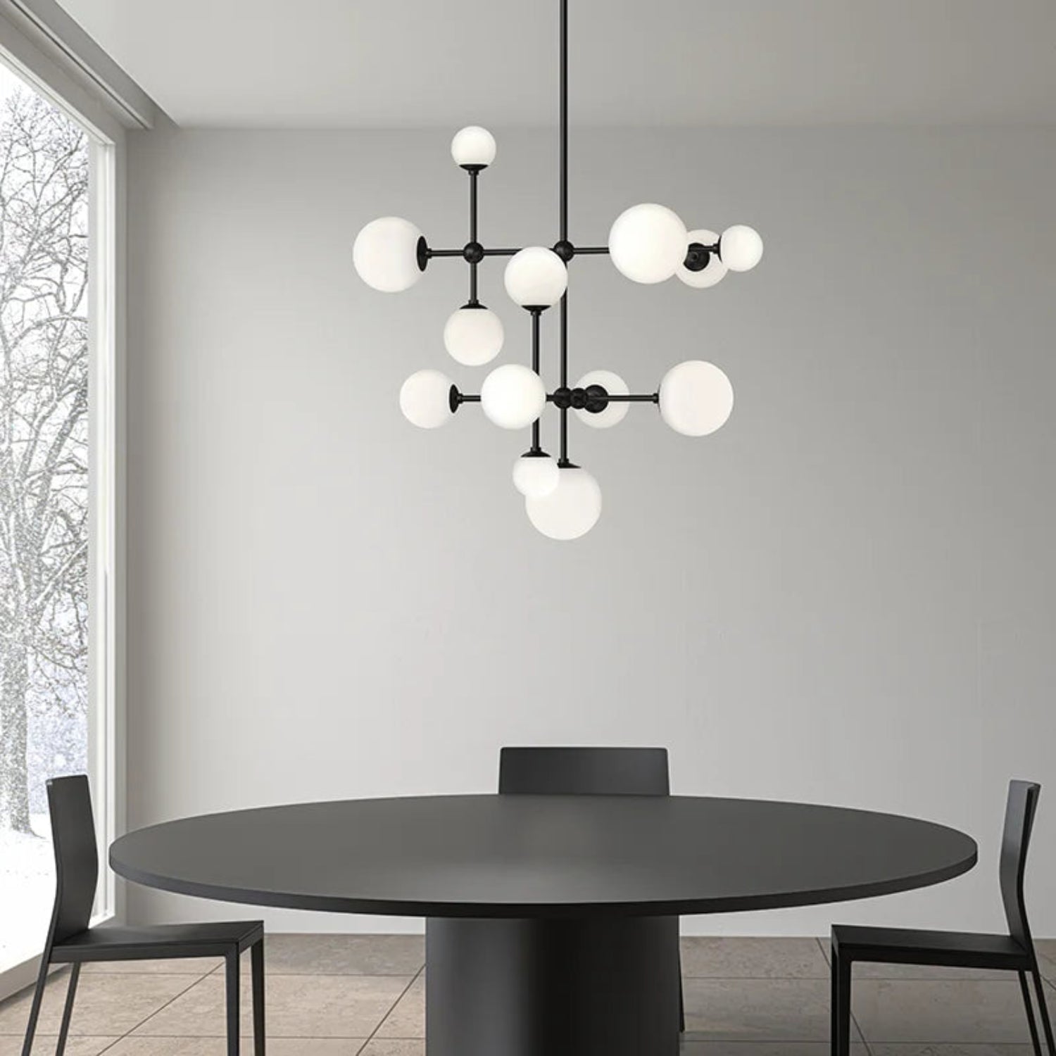 Sonneman Sabon Satin Black 2064.25 Pendant