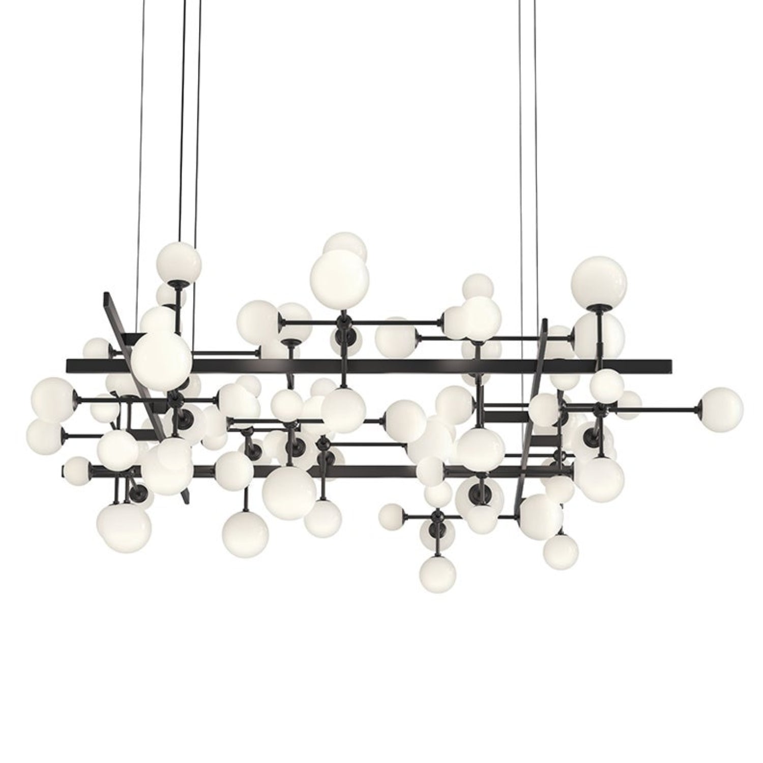 Sonneman Nebula Satin Black 2068.25-J20 Chandelier