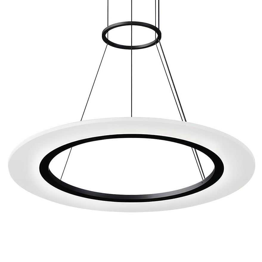 Sonneman Arctic Rings Satin Black 2071.25 Pendant