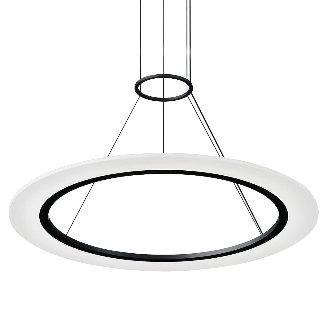 Sonneman Arctic Rings Satin Black 2072.25 Pendant