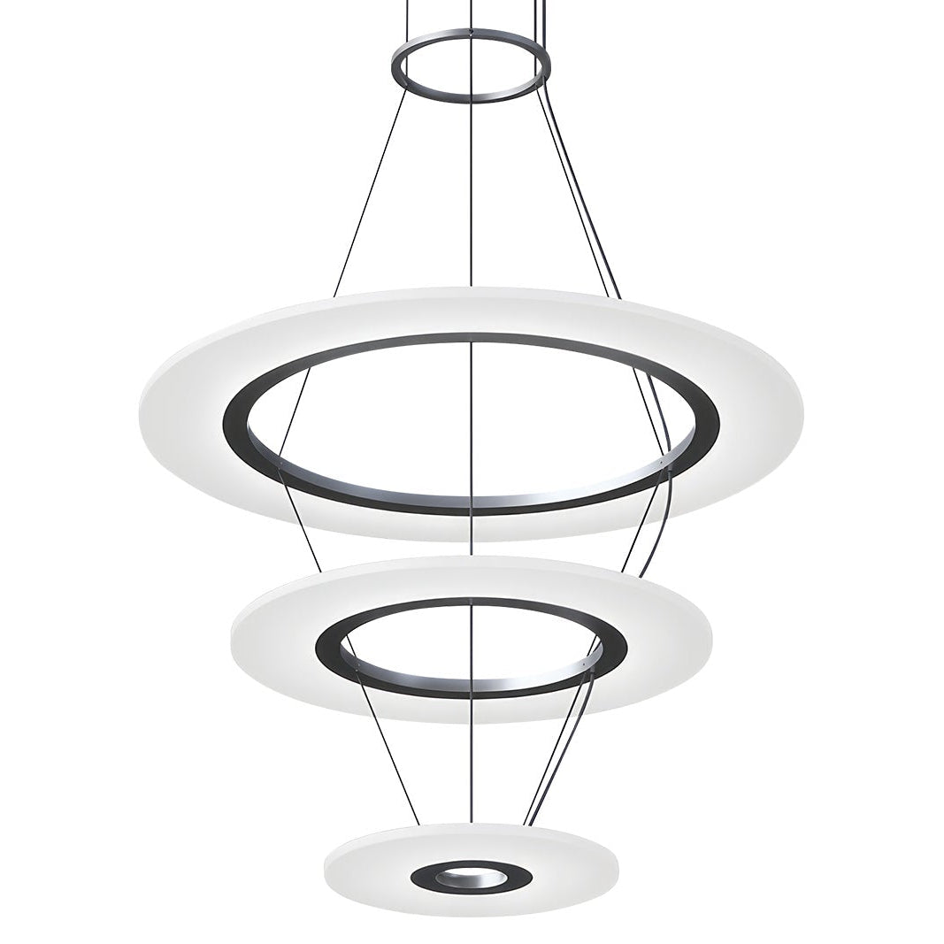 Sonneman Arctic Rings Bright Satin Aluminum 2075.16 Pendant