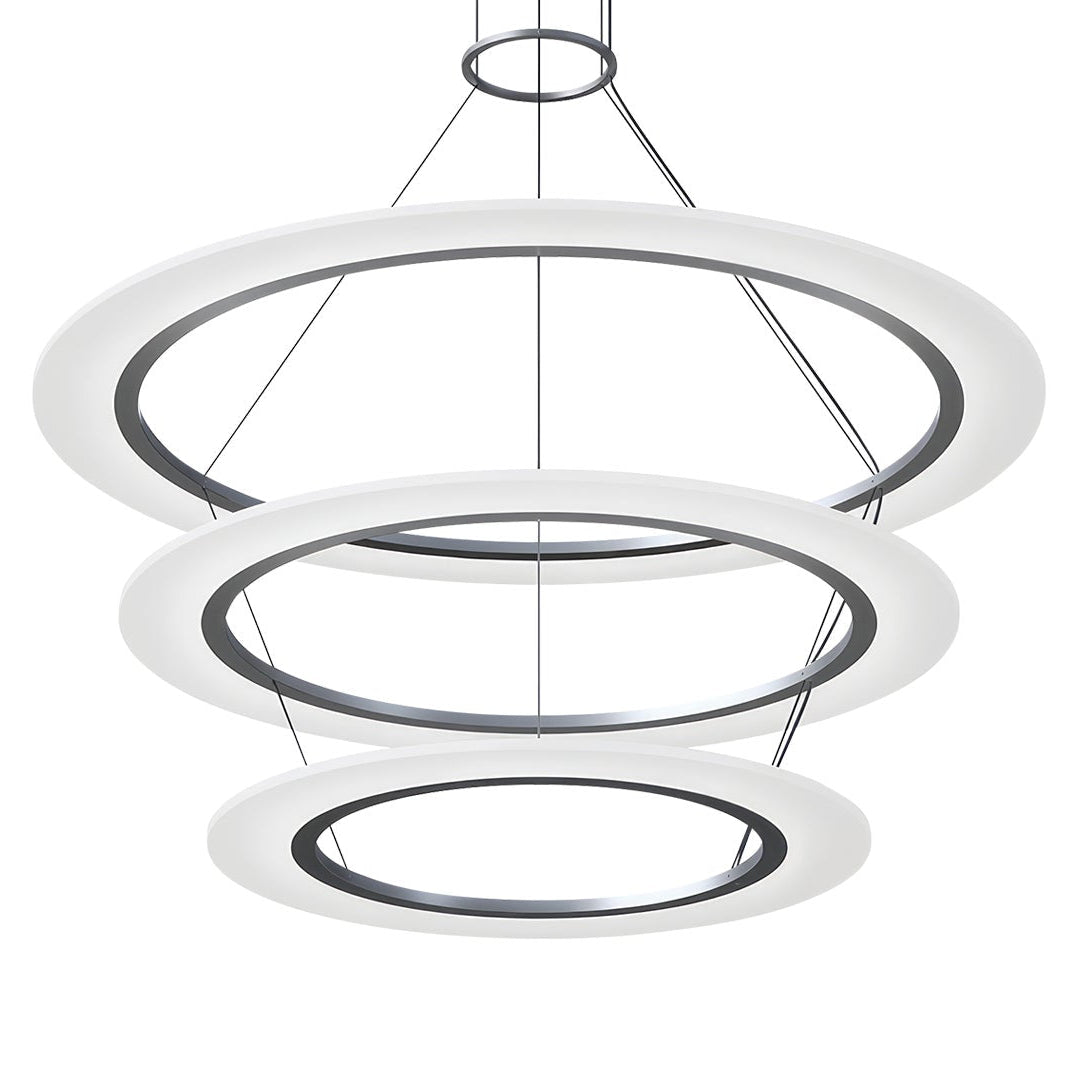Sonneman Arctic Rings Bright Satin Aluminum 2076.16 Pendant