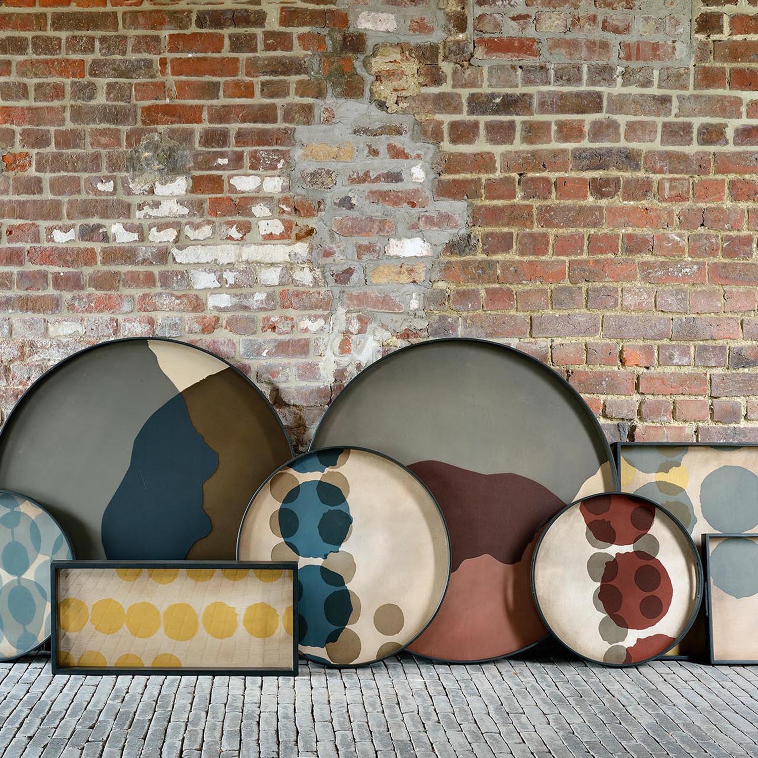 Ethnicraft Combined Dots Glass Tray