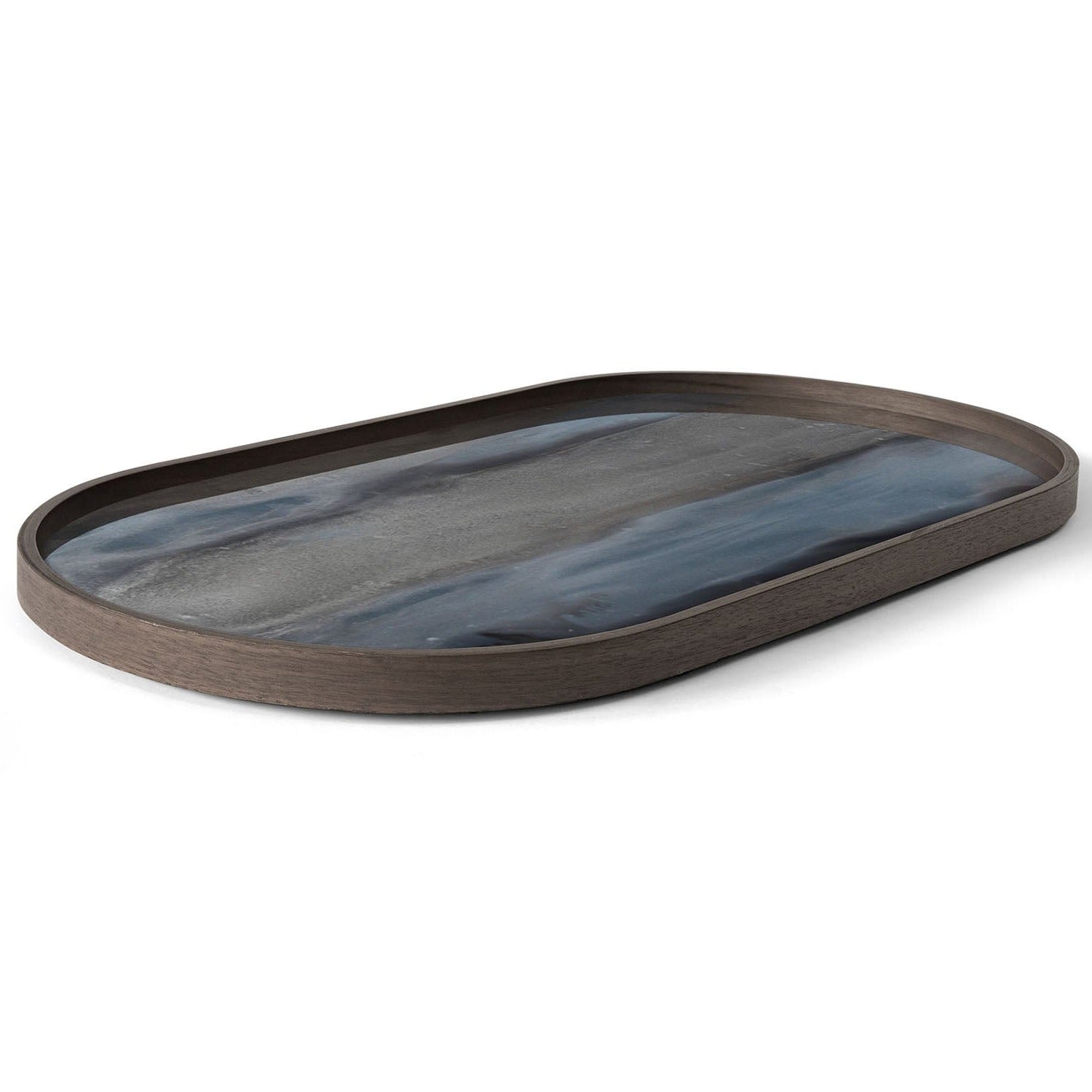 Ethnicraft Organic Oval Glass Tray
