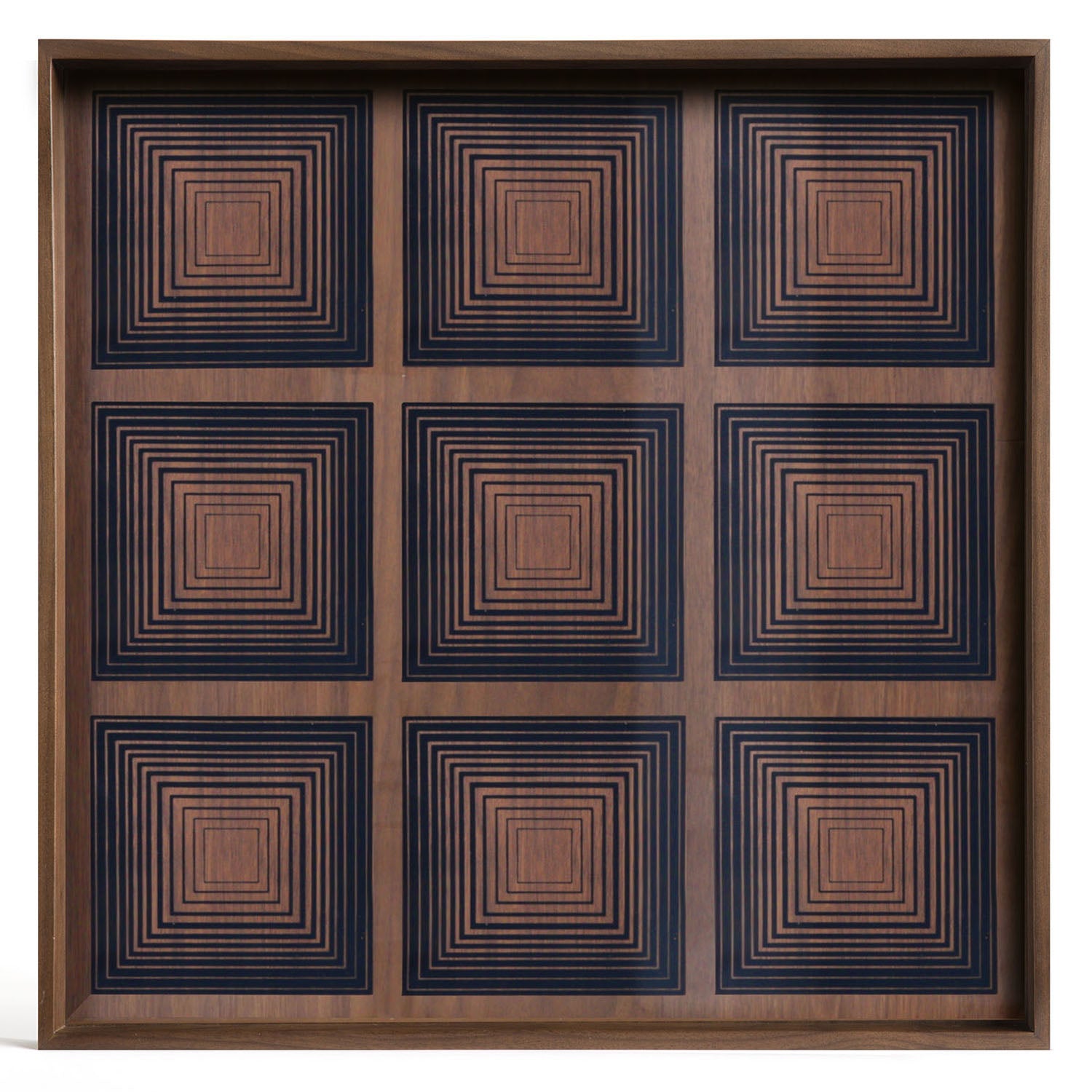 Ethnicraft Squares Square Glass Tray