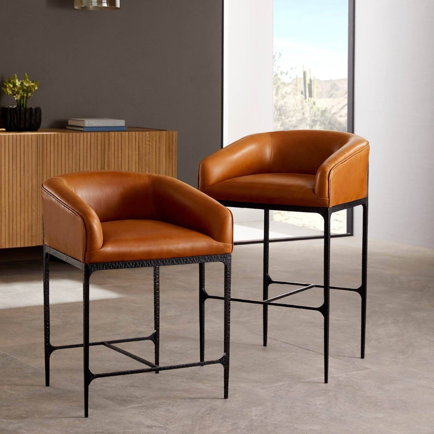 Arteriors Osbourne Russet Bar Stool