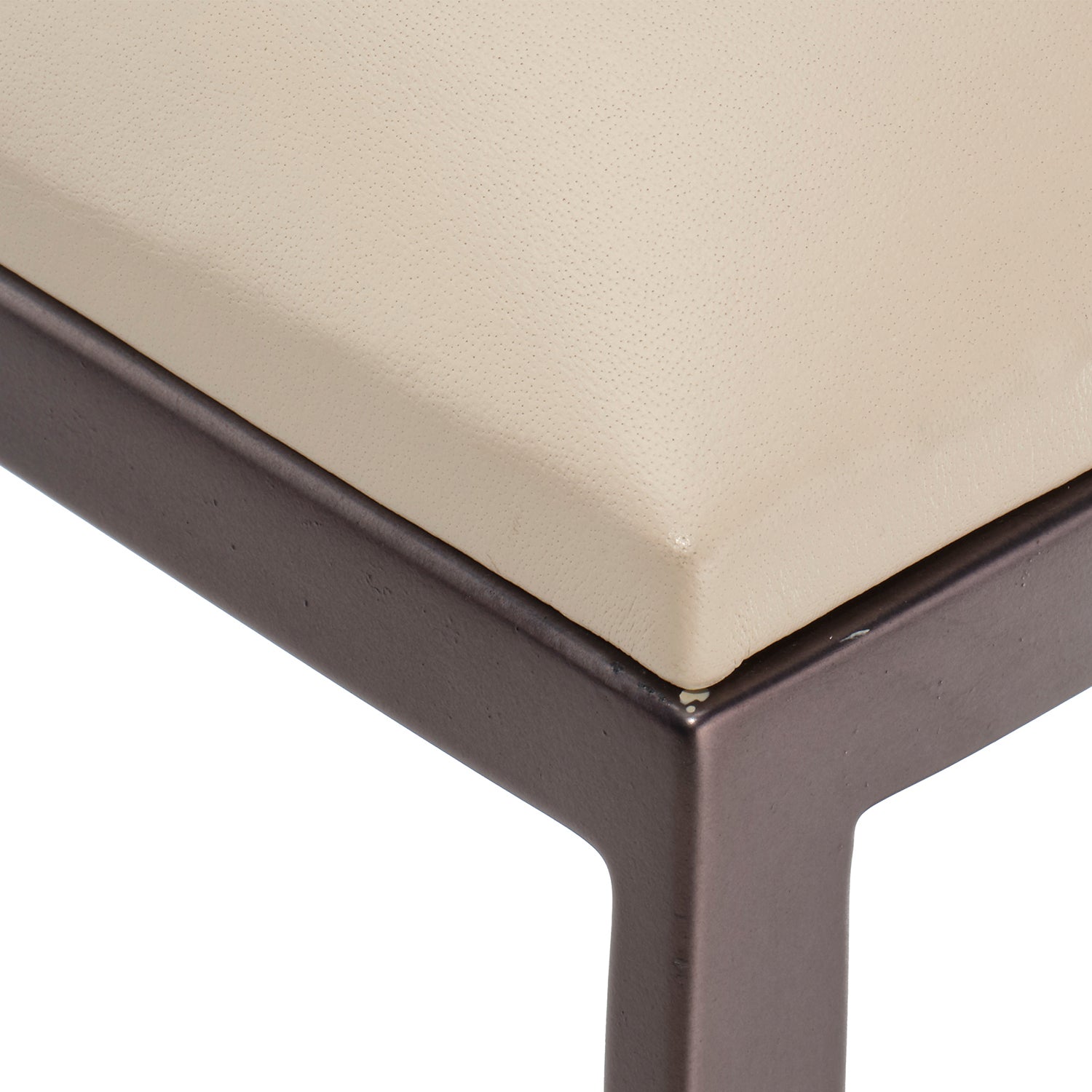 Jamie Young Bradbury Cream Leather Counter Stool