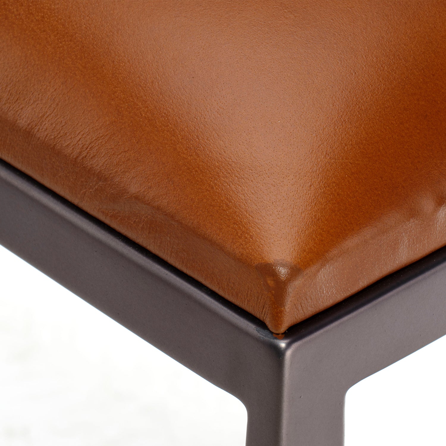 Jamie Young Bradbury Saddle Leather Counter Stool