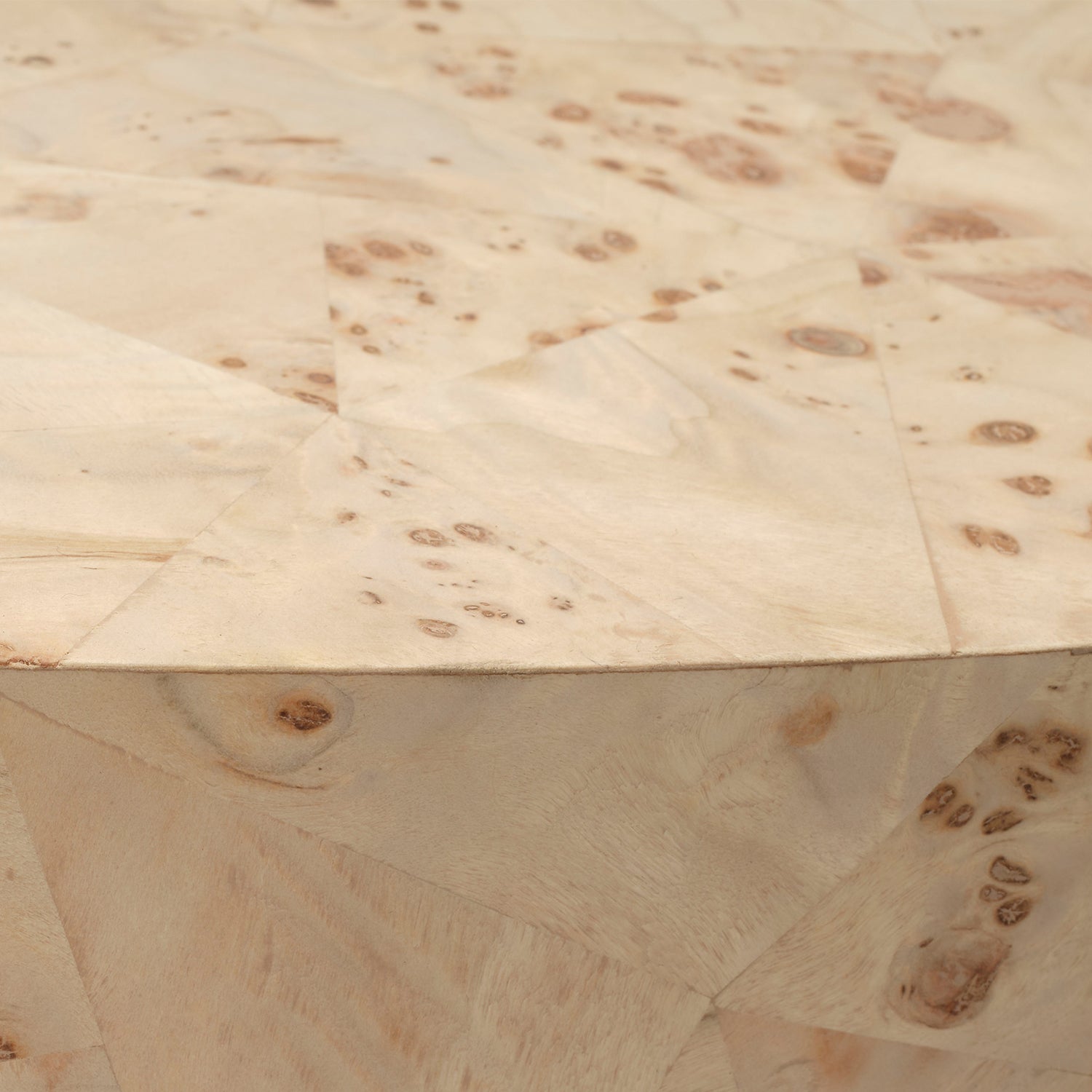 Jamie Young Configuration Bleached Burl Wood Coffee Table